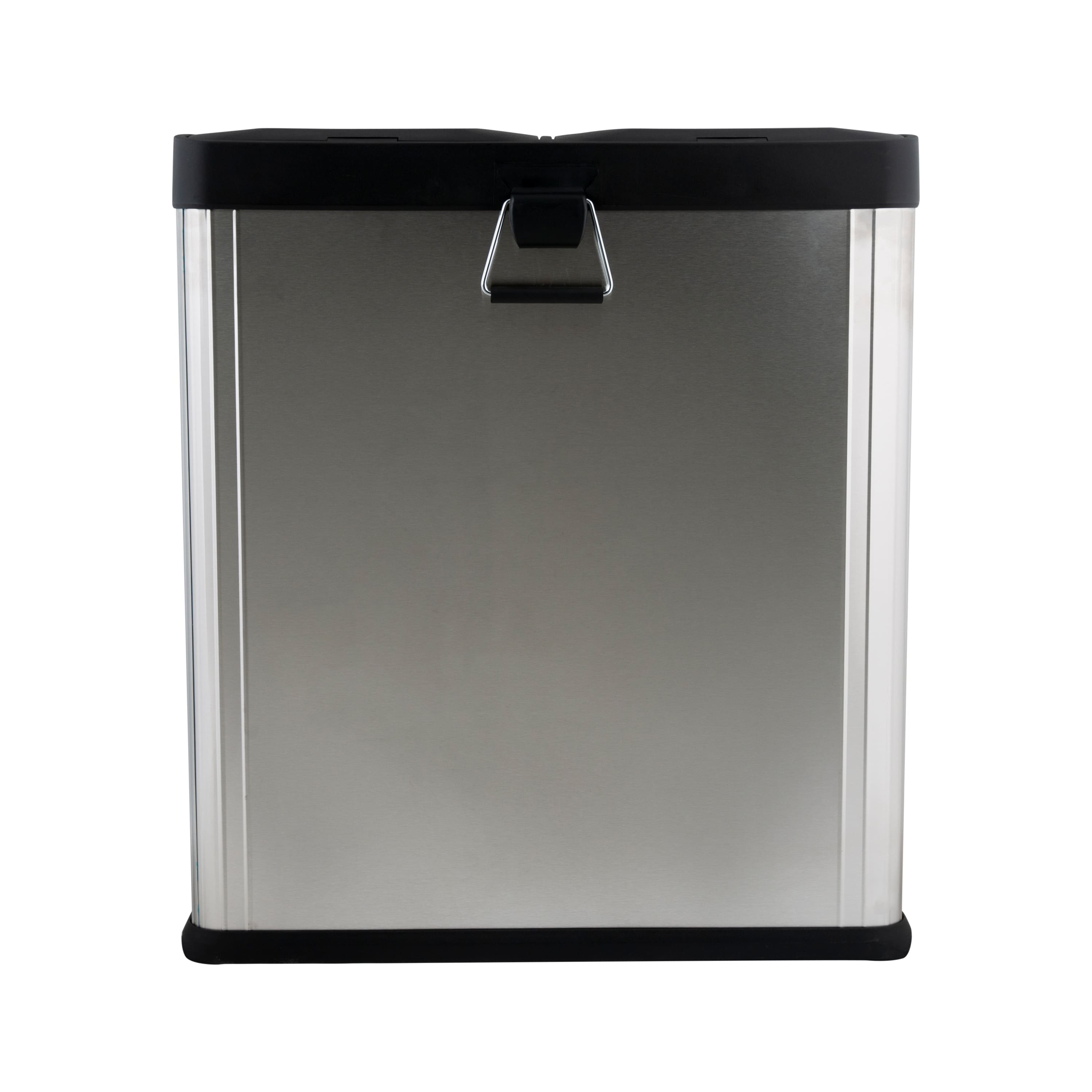 Organize It All Dual Compartment Stainless Recycle Bin