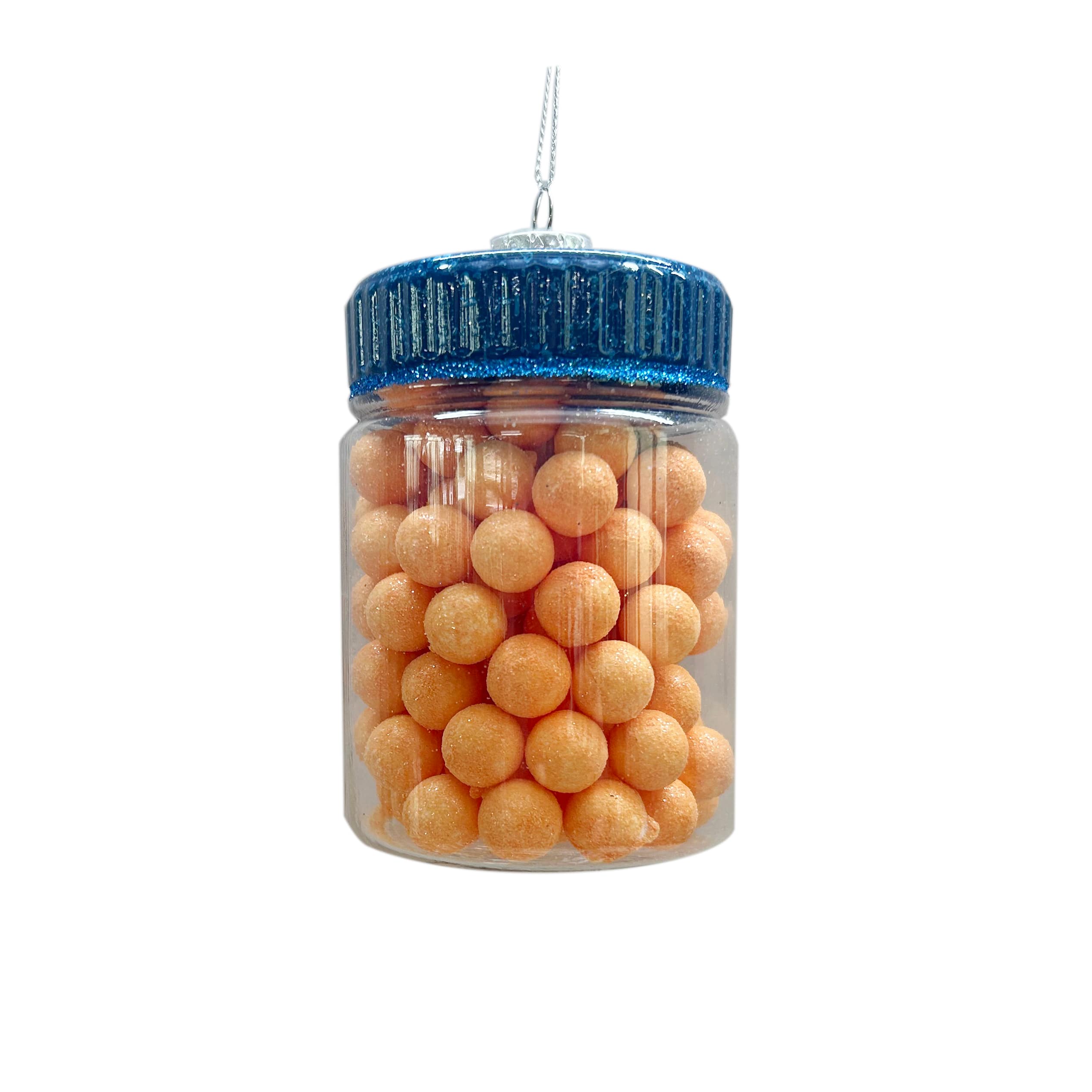3.75&#x22; Blue &#x26; Orange Cheese Balls Glass Ornament by Ashland&#xAE;