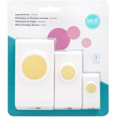 We R Memory Keepers Layering Punches 3/Pkg-Circles