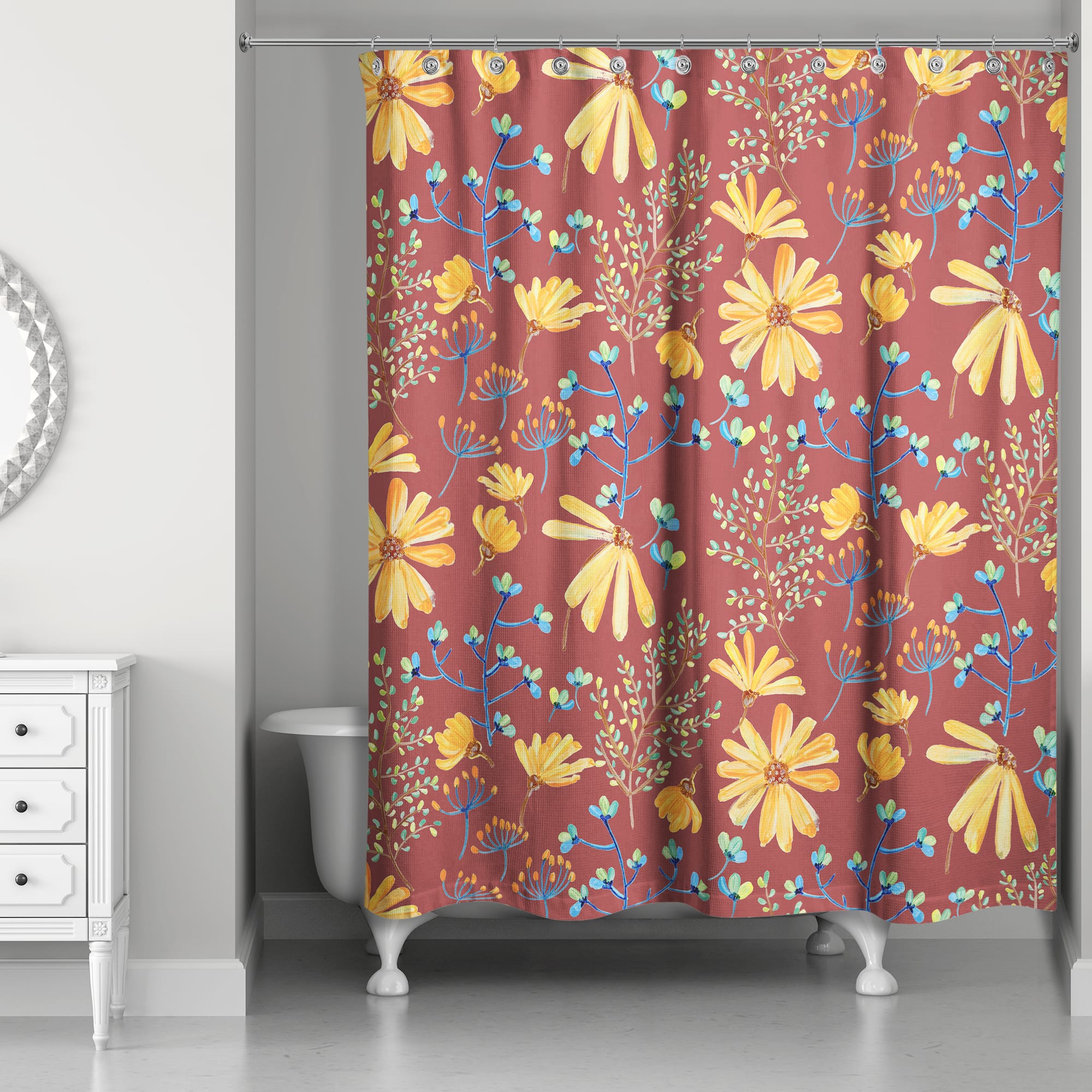 Spring Florals Shower Curtain