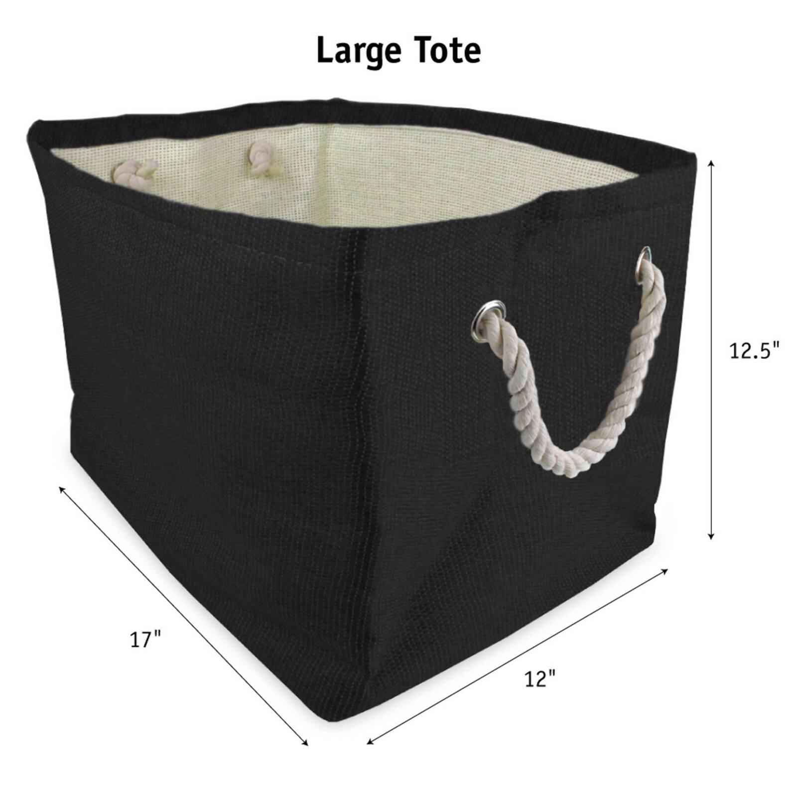 DII® Large Rectangle Taupe Damask Paper Bin