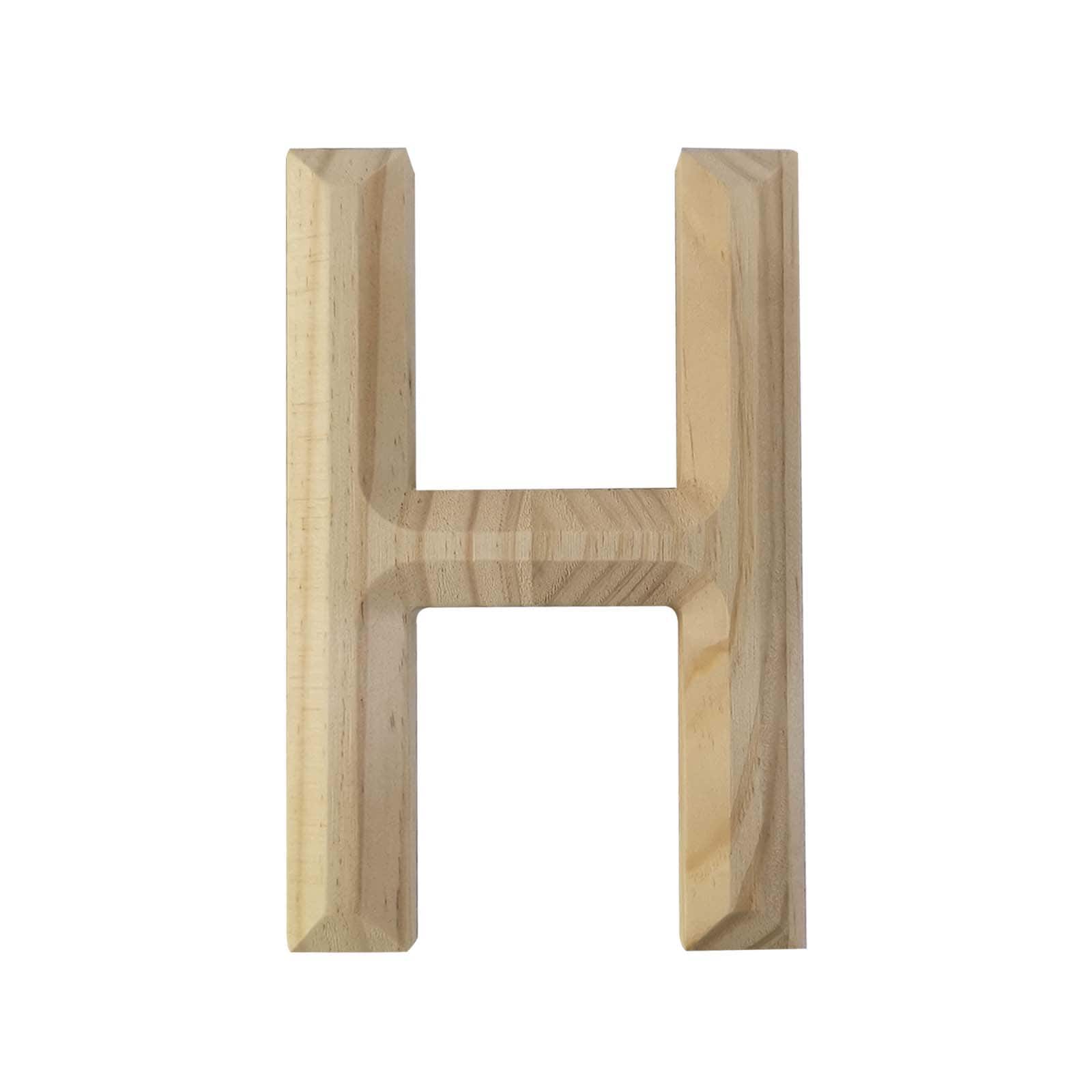 Good Wood by Leisure Arts Letter 13 M, Wooden Letters, Wood