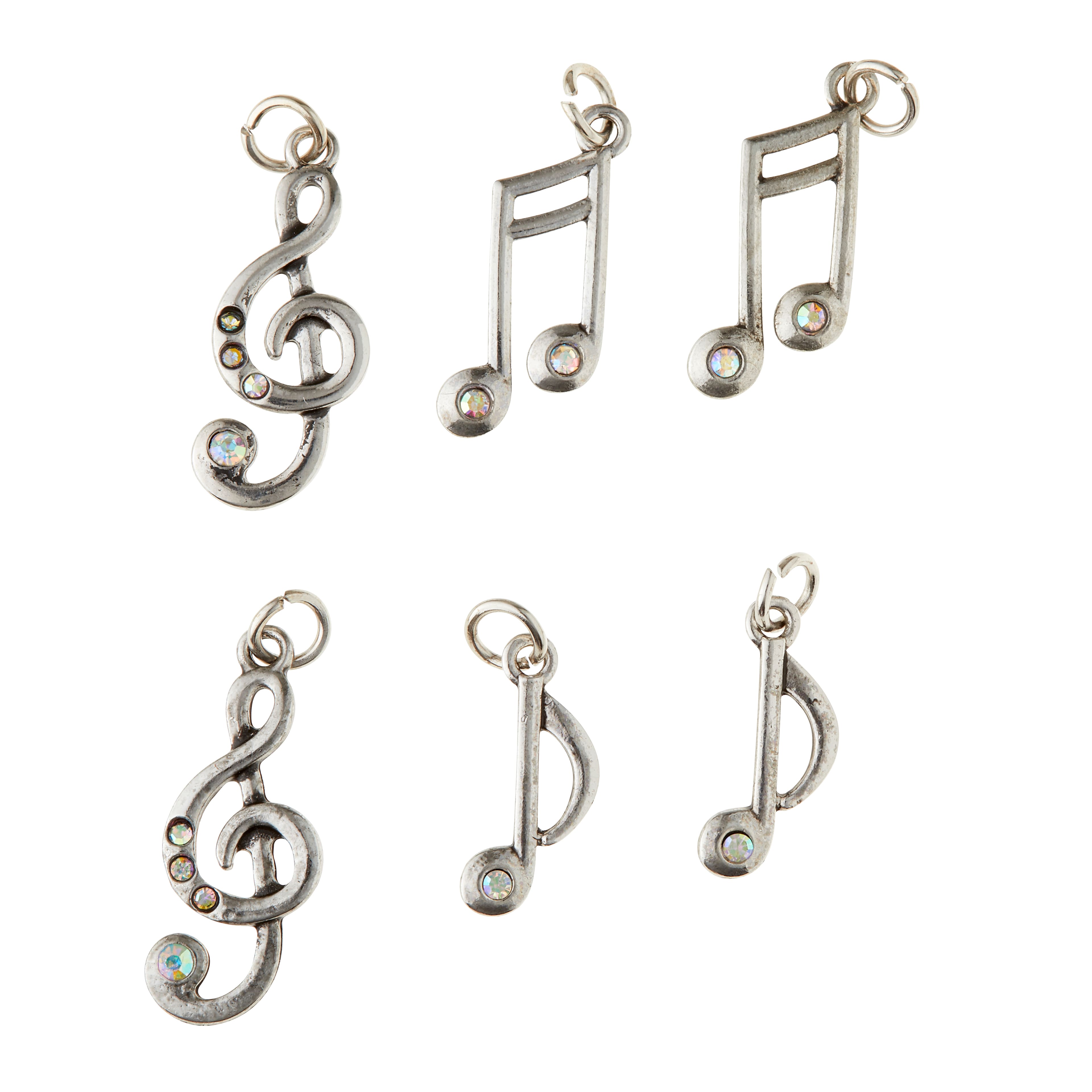  Clip On Charms Zipper Pulls Music Note, Musical Notes