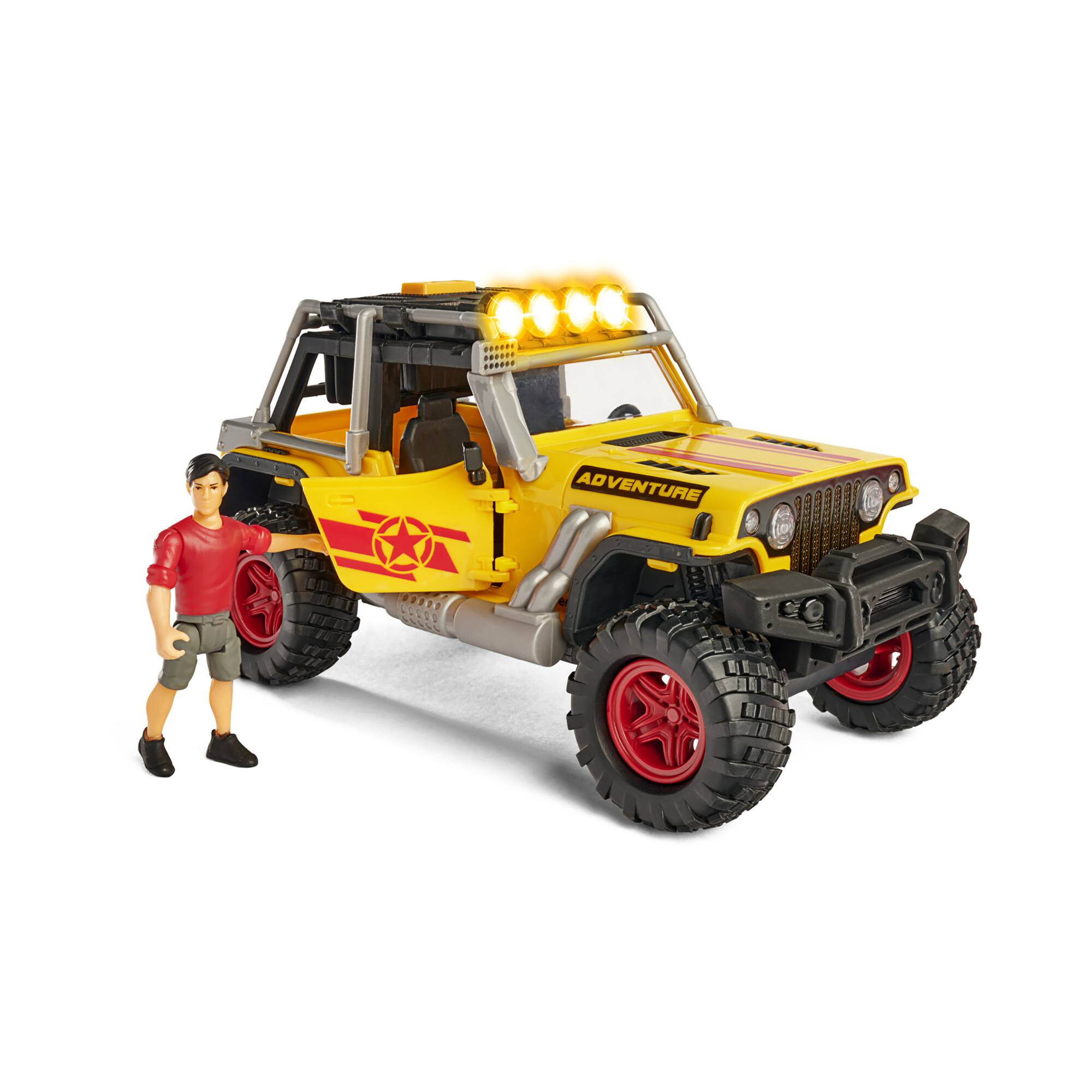 Dickie Toys Light &#x26; Sound Jeep&#xAE; Adventure Playset