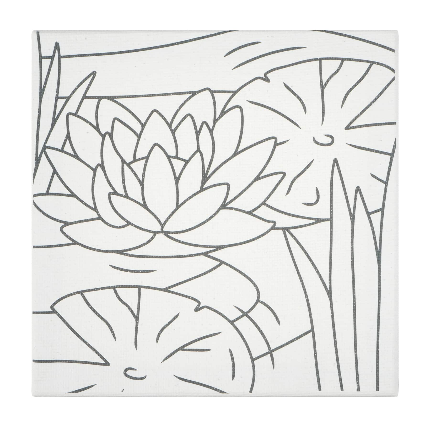 Mini Spring Lilypad Canvas Painting Kit by Craft Smart®