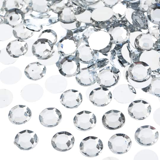 John Bead Acrylic Round Flat Back Rhinestones, 10mm | Michaels