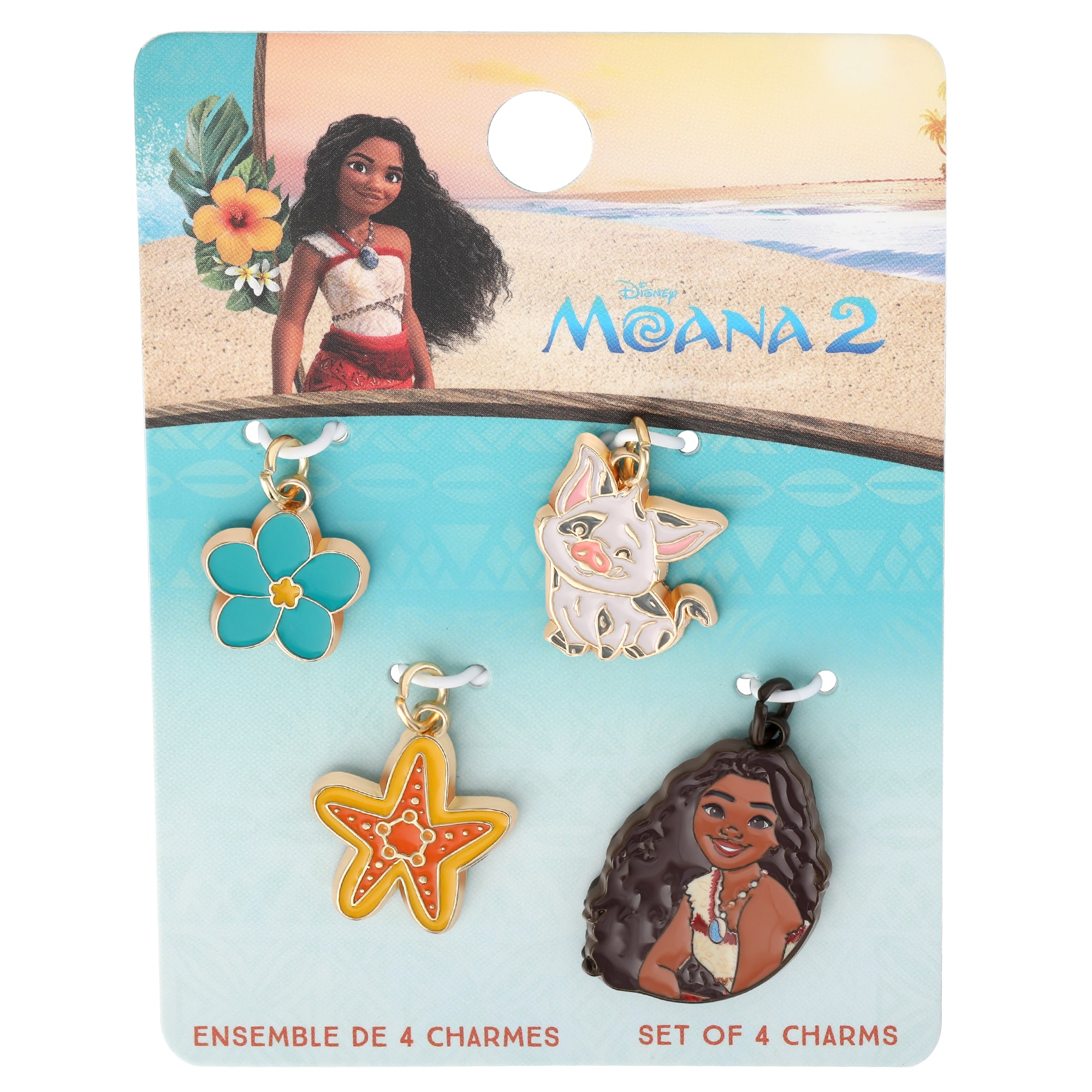 Disney® Moana 4-Piece Enamel Charm Set