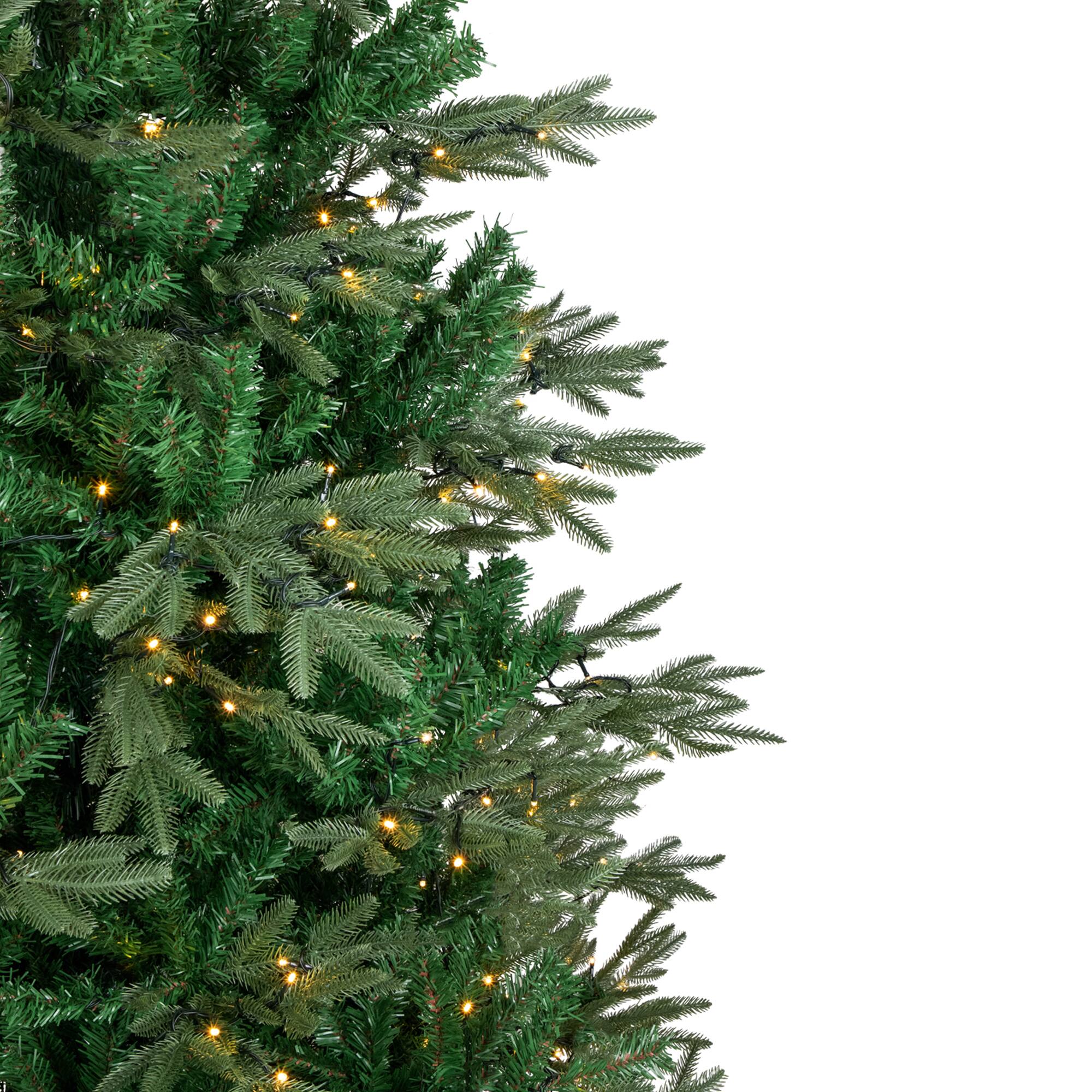 6.5ft. Pre-Lit Hudson Fir Full Artificial Christmas Tree, Warm White LED Lights