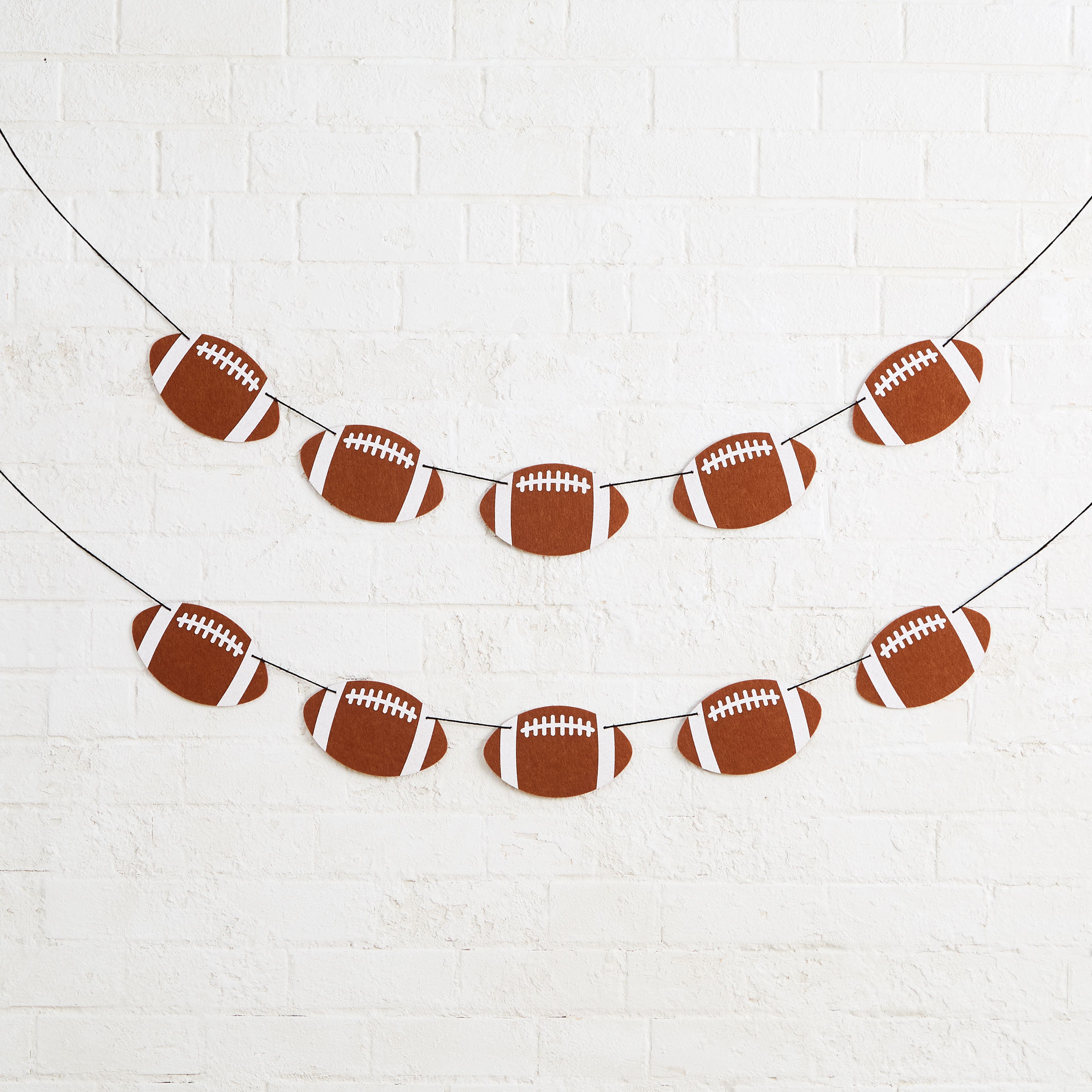 8ft. Football Felt Garland by Celebrate It™