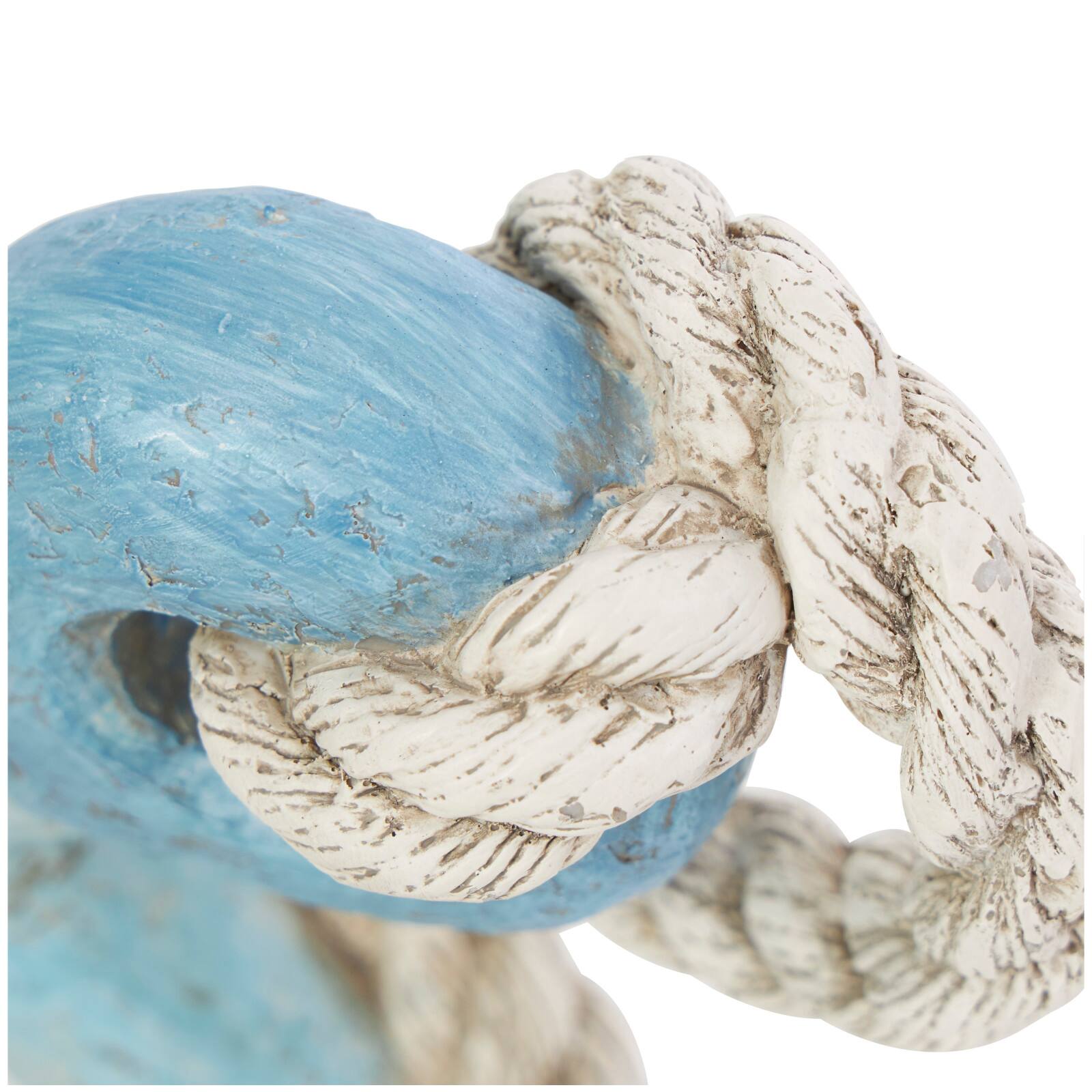 12" Anchor Distressed Sculpture with Rope