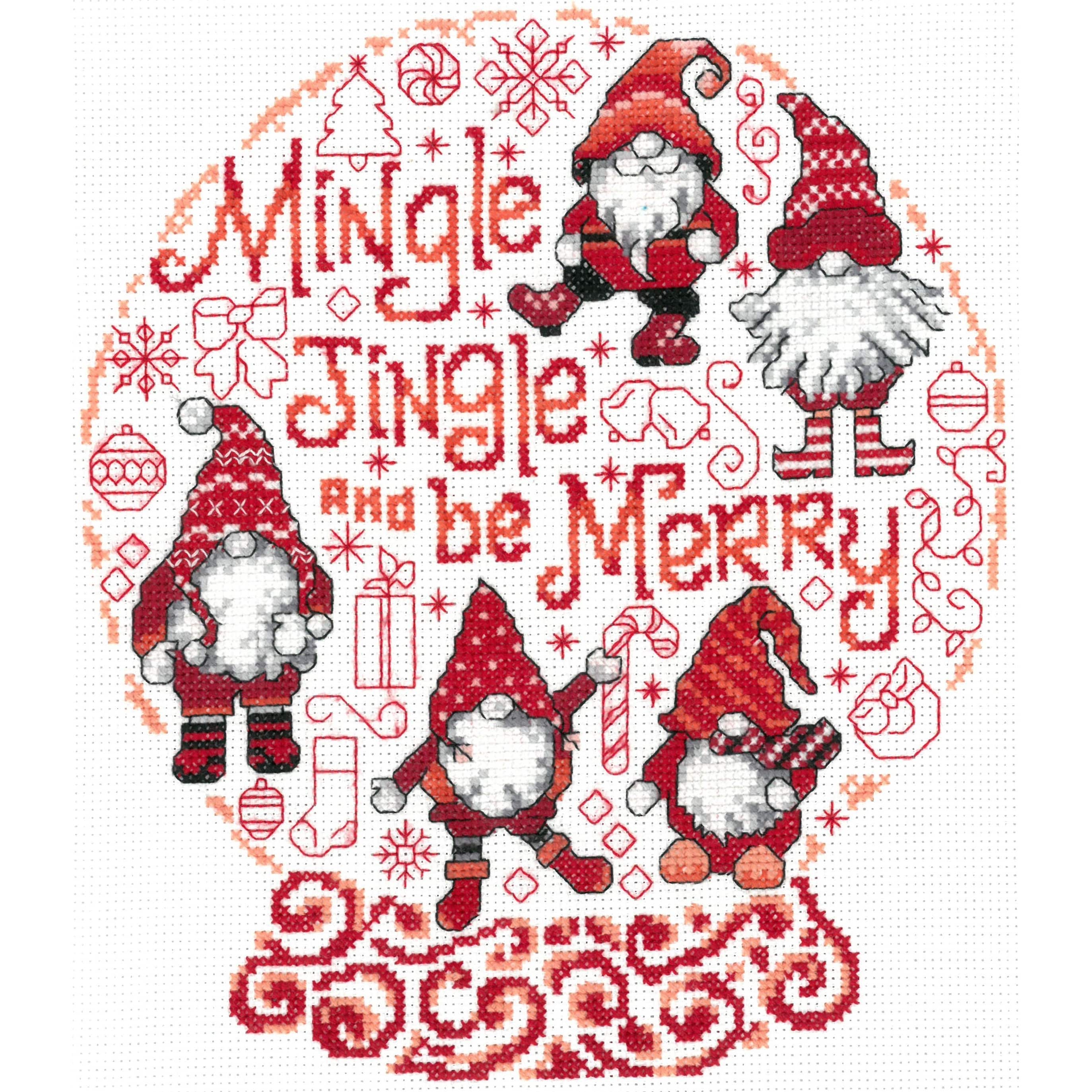 Imaginating Let's Mingle & Jingle Counted Cross Stitch Kit