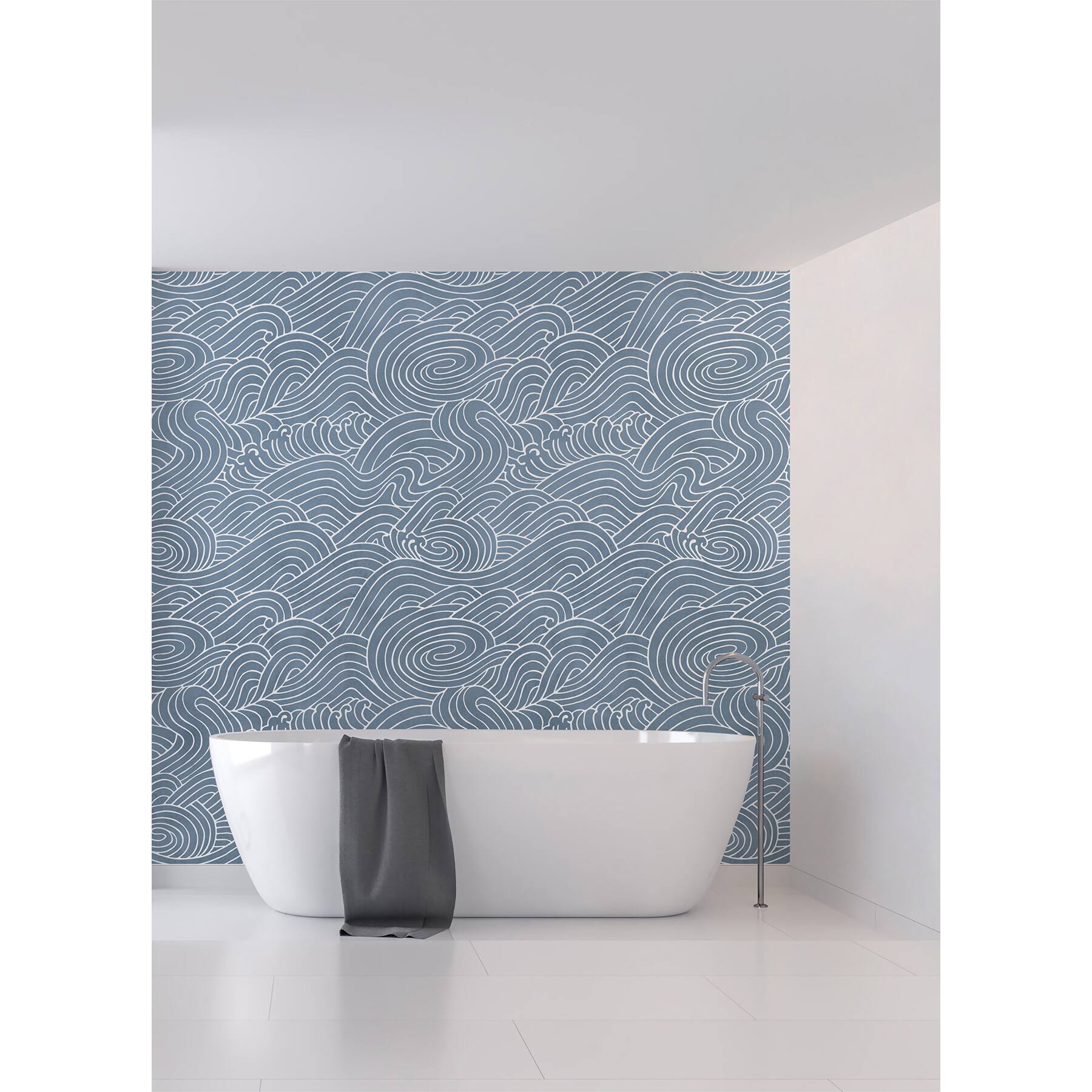 Katie Hunt Ocean Blue Waves Wall Mural
