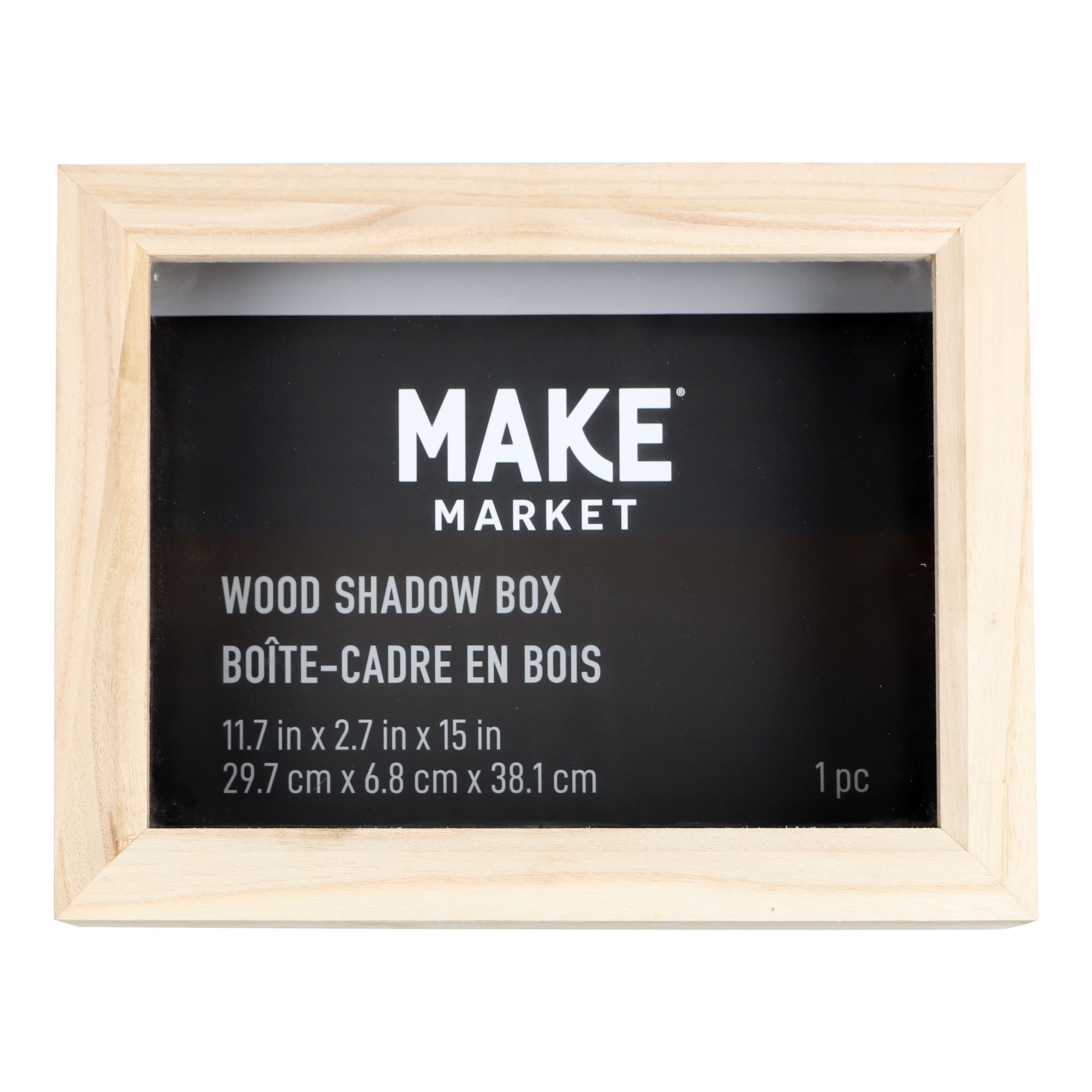 11.7" x 15" Hinged Wood Shadow Box by Make Market®