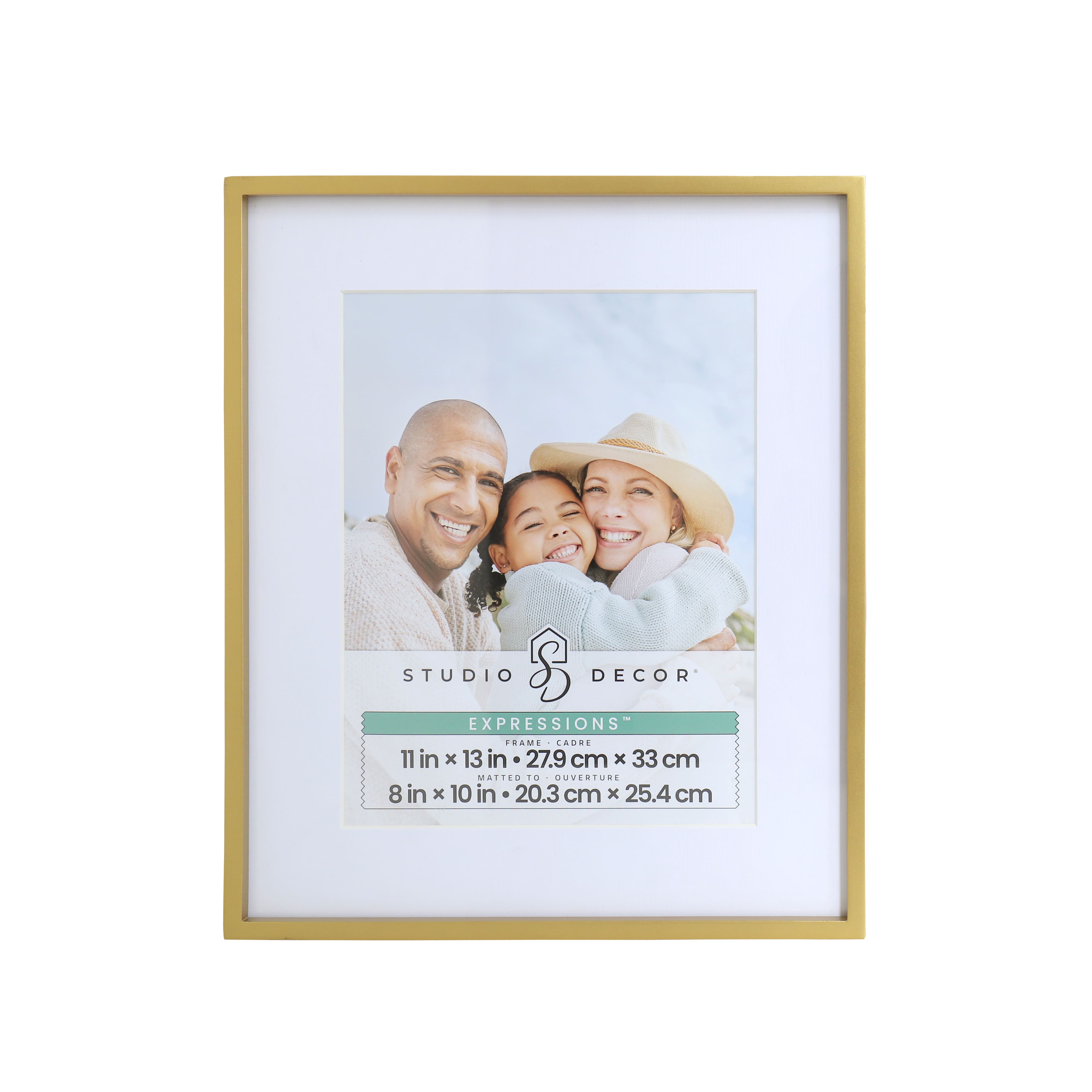 Expressions&#x2122; Gold Sydney Frame with Mat by Studio D&#xE9;cor&#xAE;