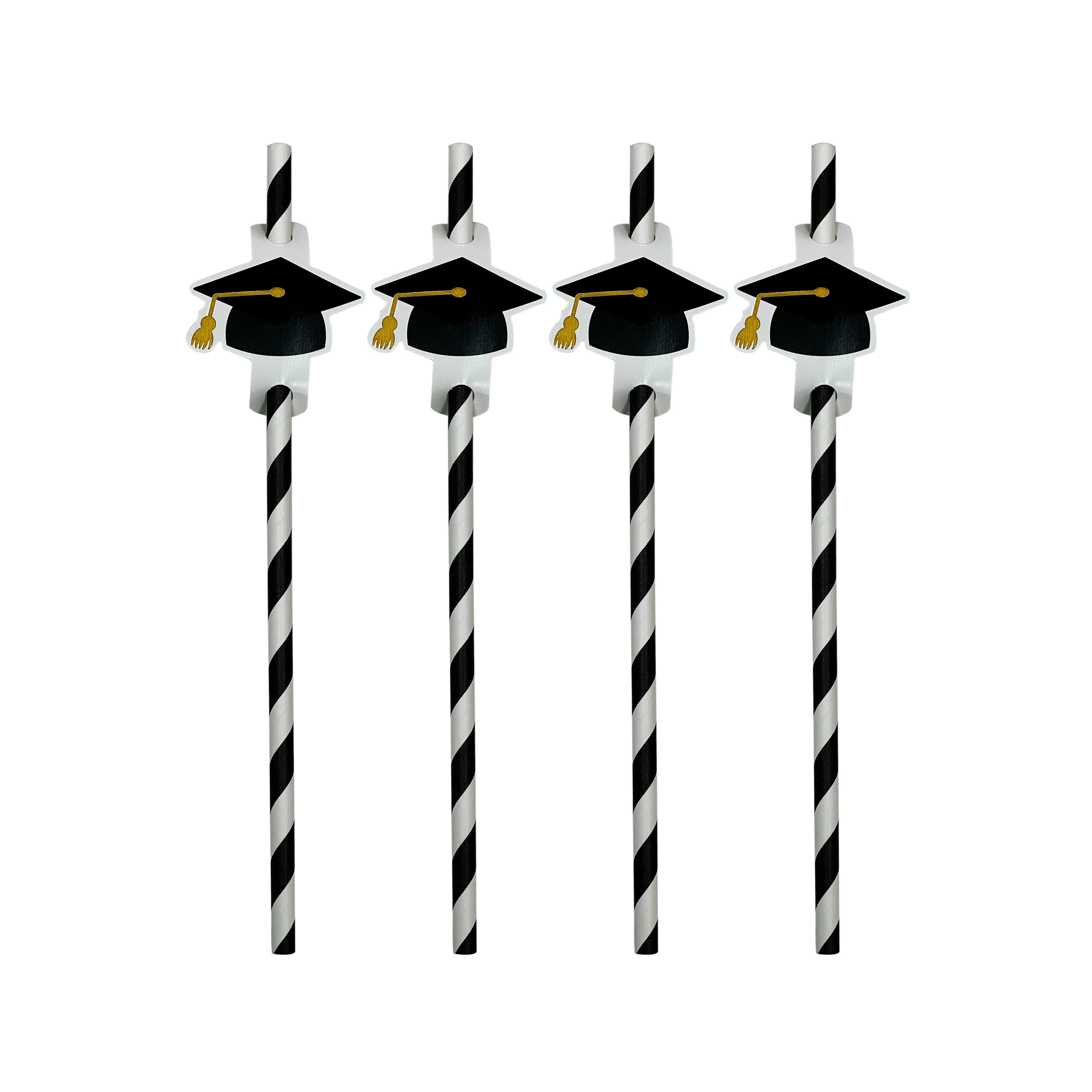 8" Paper Graduation Straws, 12ct. by Celebrate It™