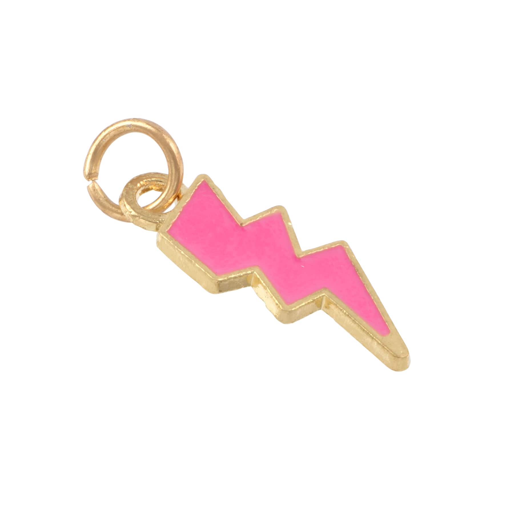 12 Packs: 8 ct. (96 total) Enamel & Gold Lightning Bolt Charms by Bead Landing™