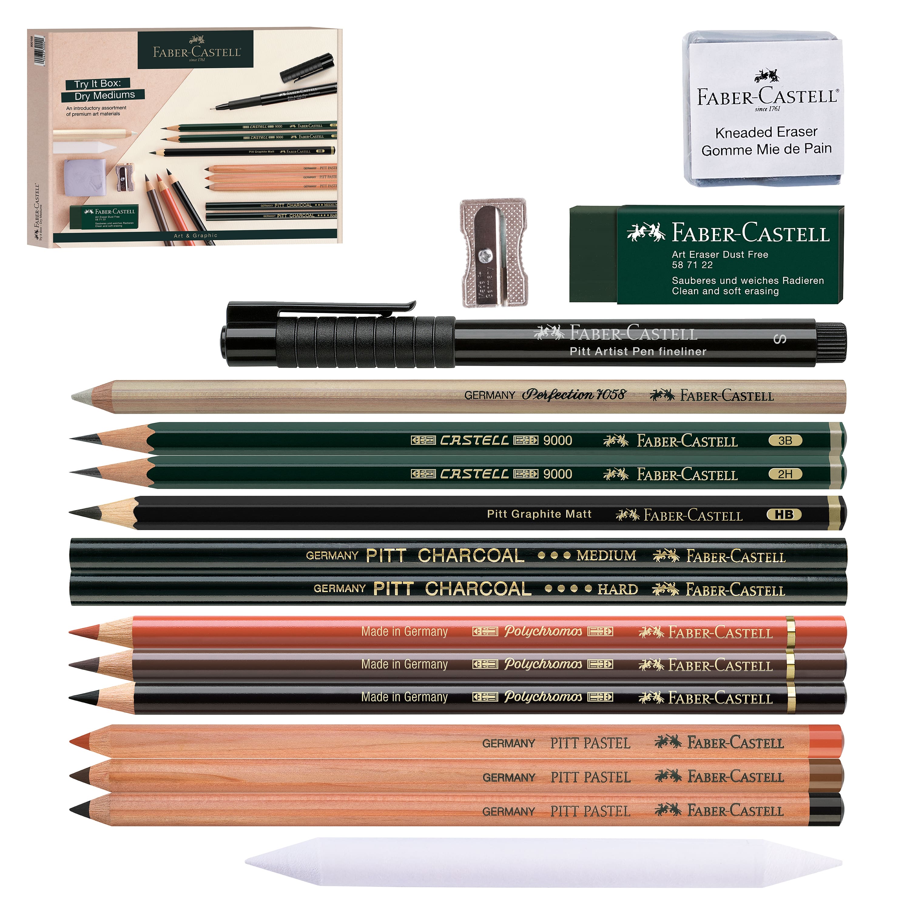 Faber-Castell&#xAE; Dry Mediums Art &#x26; Graphic Try It Box Set