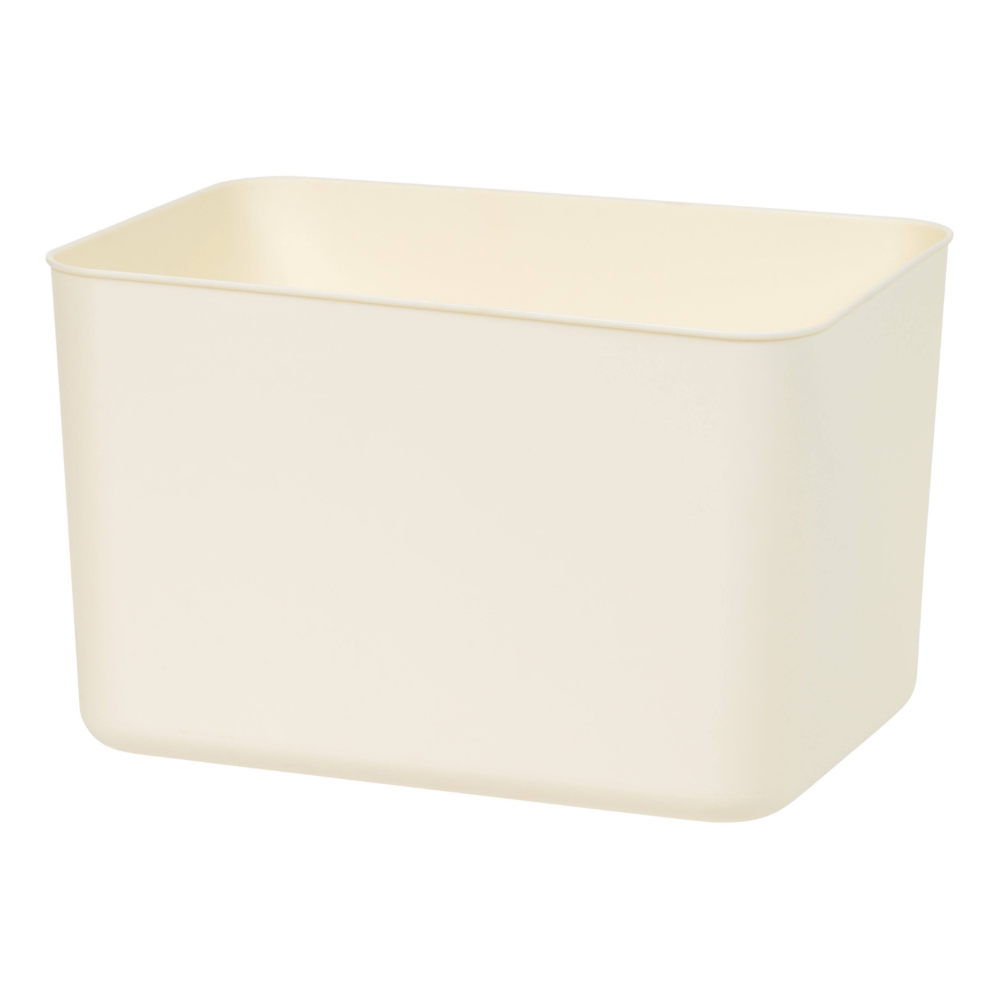 IRIS&#xAE; Large Cream Nestable Storage Organizer Bins, 4ct.