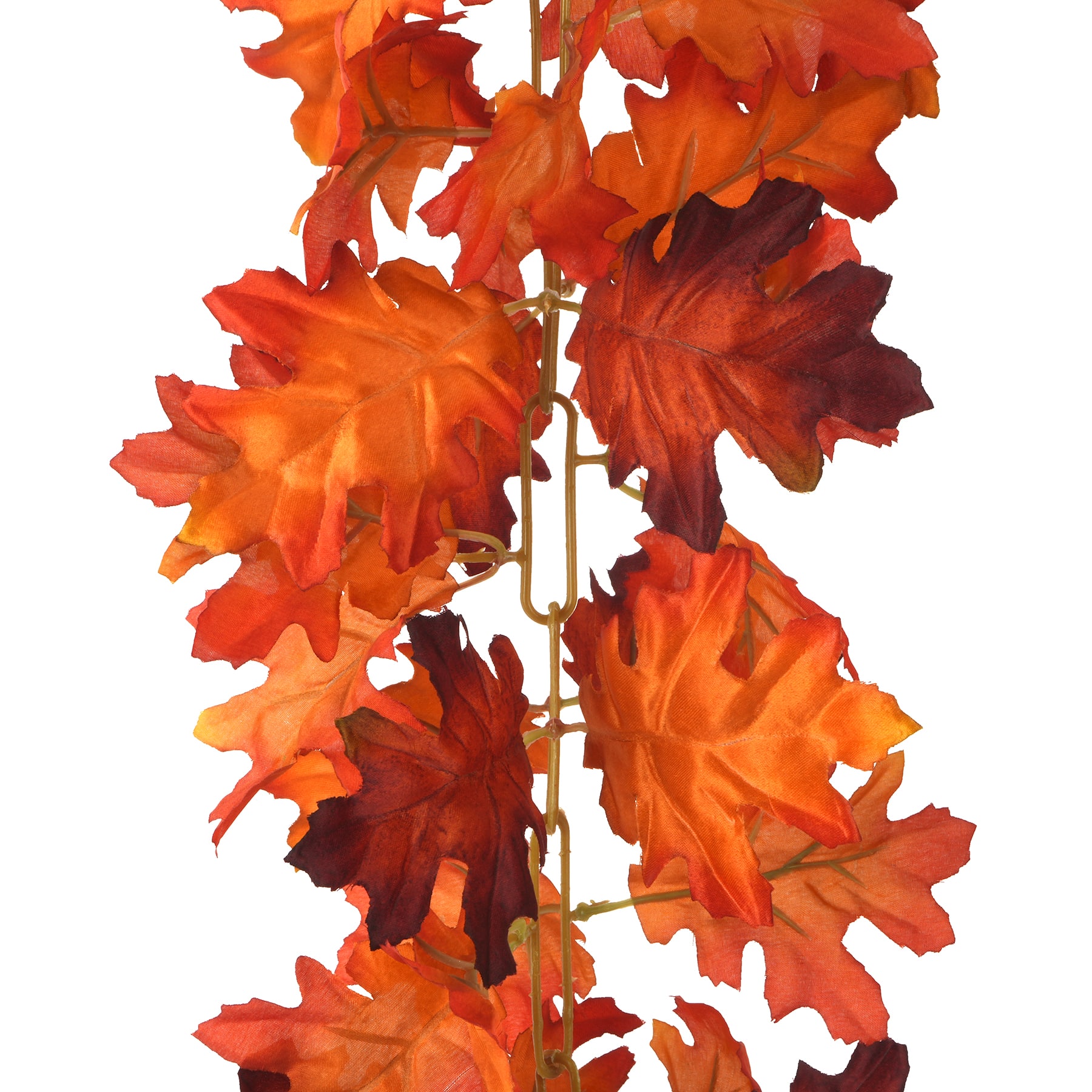 6ft. Orange &#x26; Brown Oak Leaf Chain Garland by Ashland&#xAE;