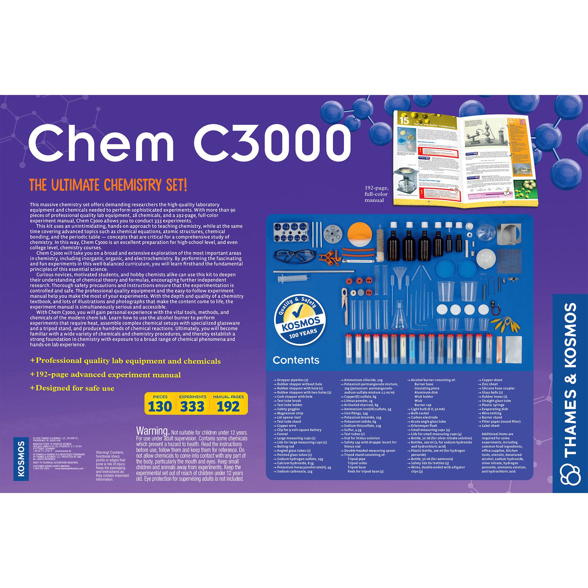 Thames &#x26; Kosmos CHEM C3000 Version 2.0