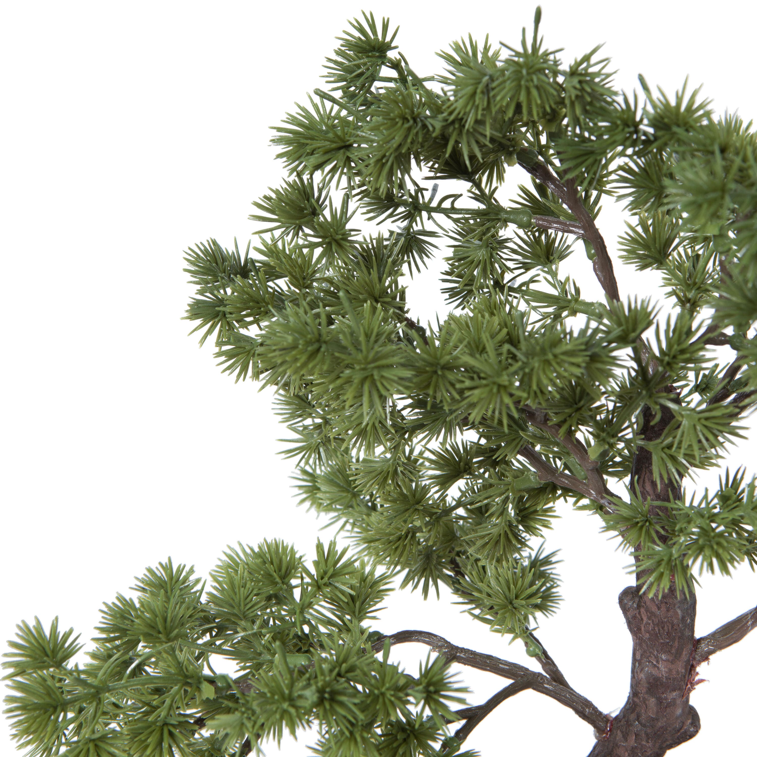 12&#x22; Potted Artificial Pine Bonsai Tree