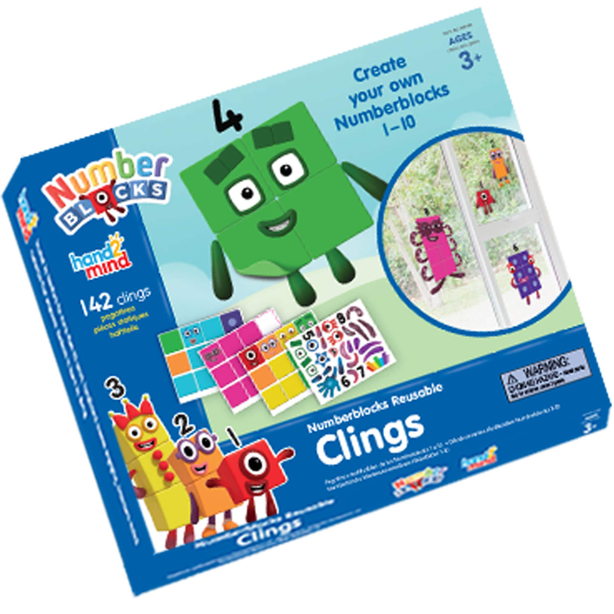 hand2mind Numberblocks 1-10 Reusable Clings
