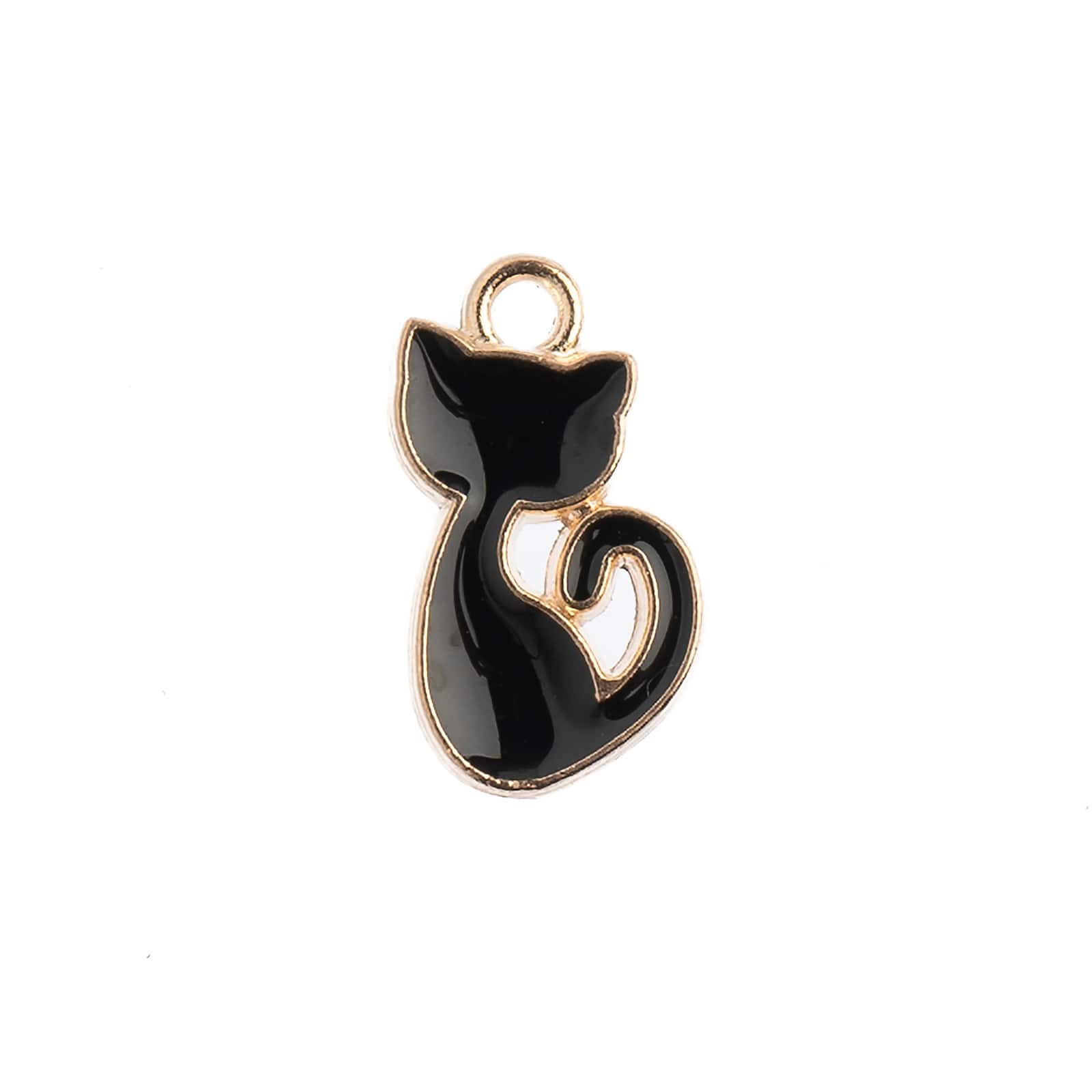 John Bead Sweet &#x26; Petite Retro Cat Charms, 10ct.