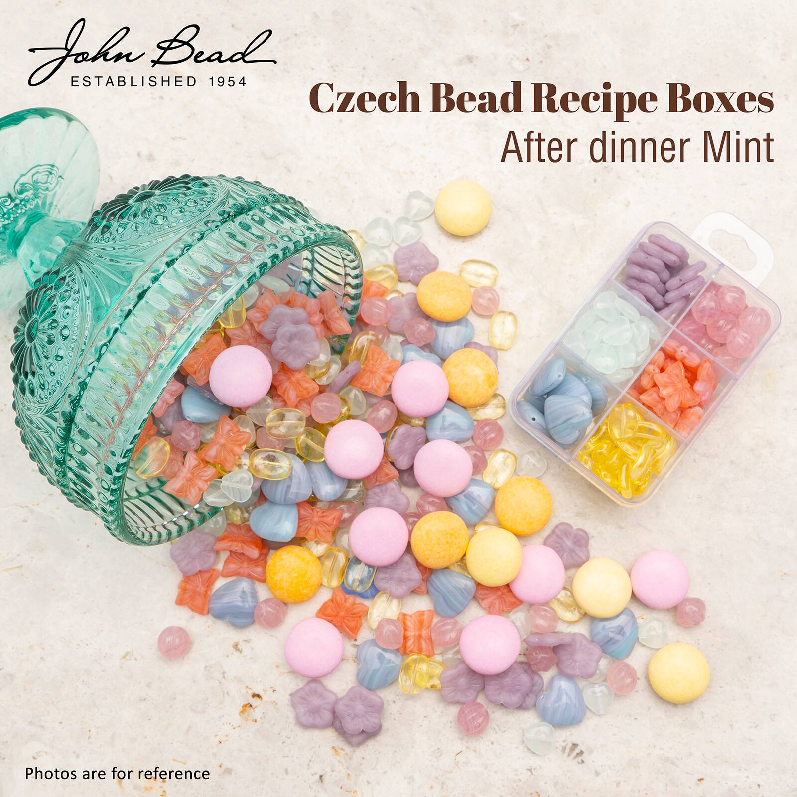 John Bead Czech Glass Recipe Box Beading Kit