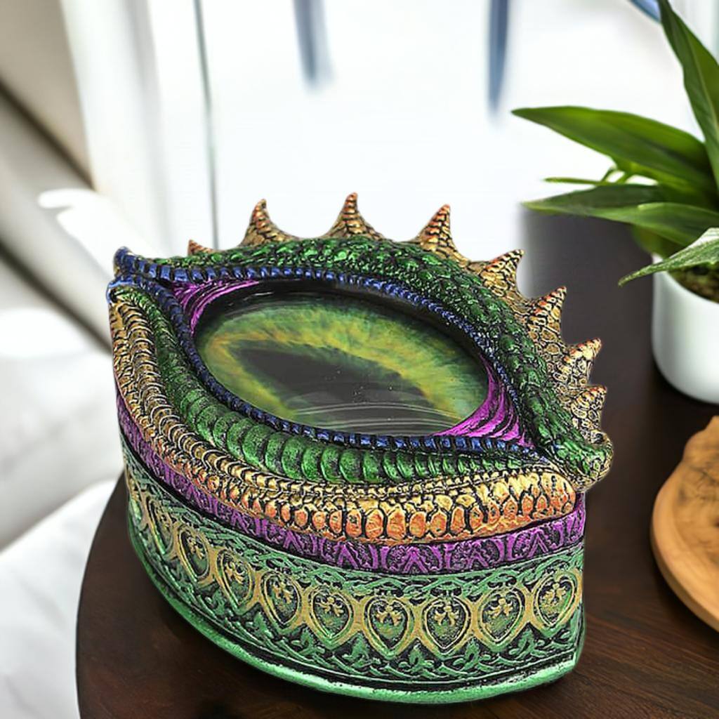 Design Toscano 4&#x22; Eye of the Evil Dragon Sculptural Box