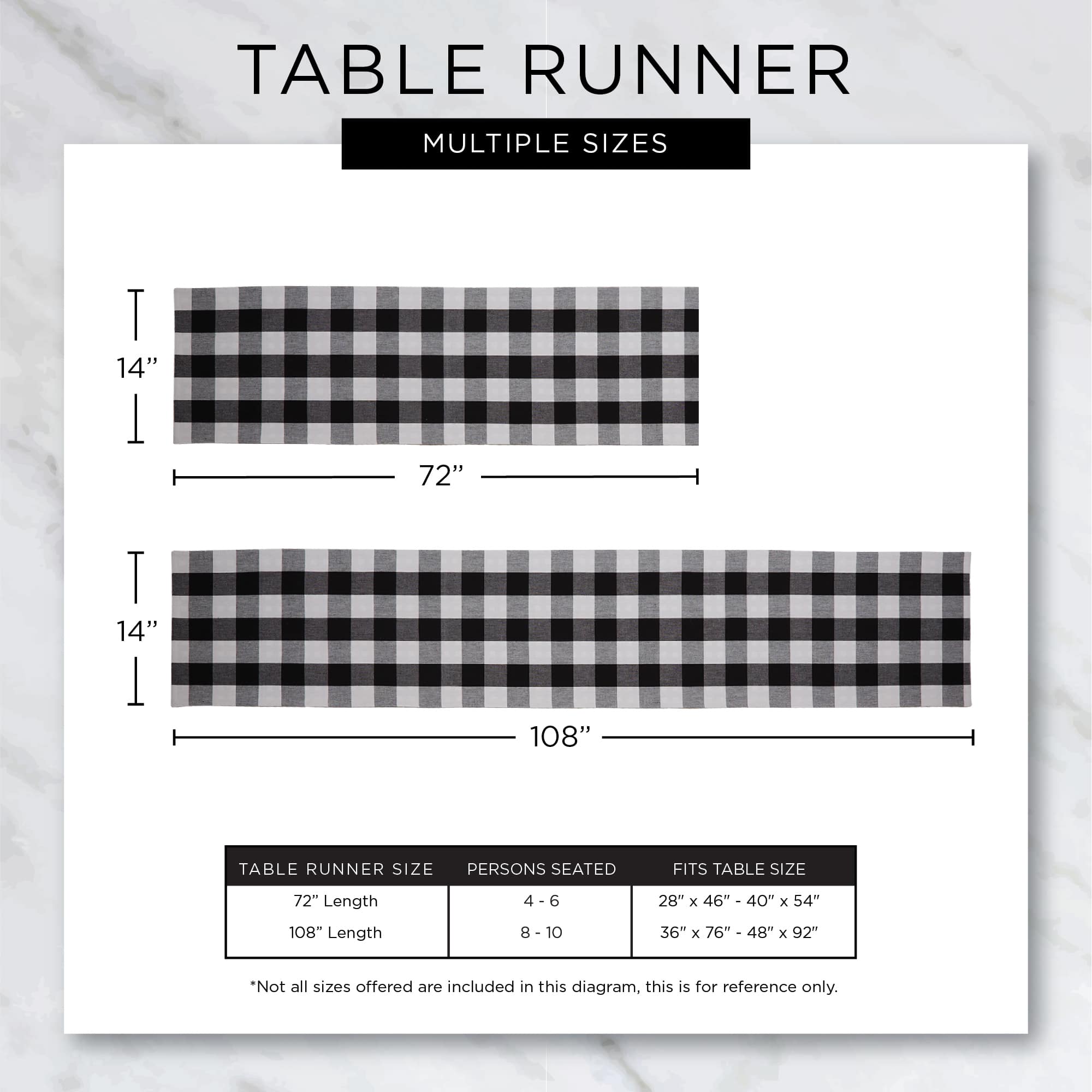 DII&#xAE; 72&#x22; Christmas Plaid Table Runner