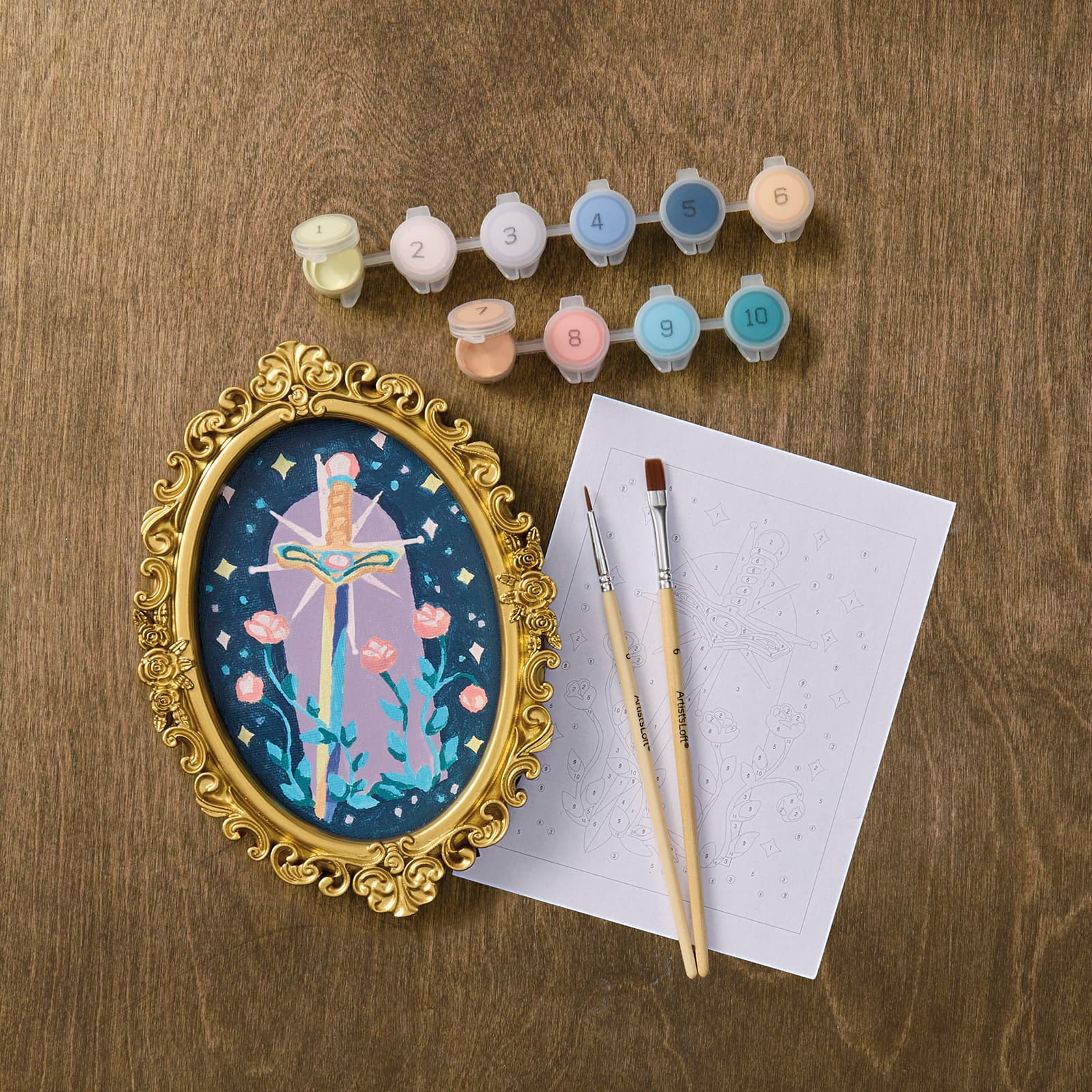 Sword Paint-by-Number Framed Mini Kit by Artist's Loft®