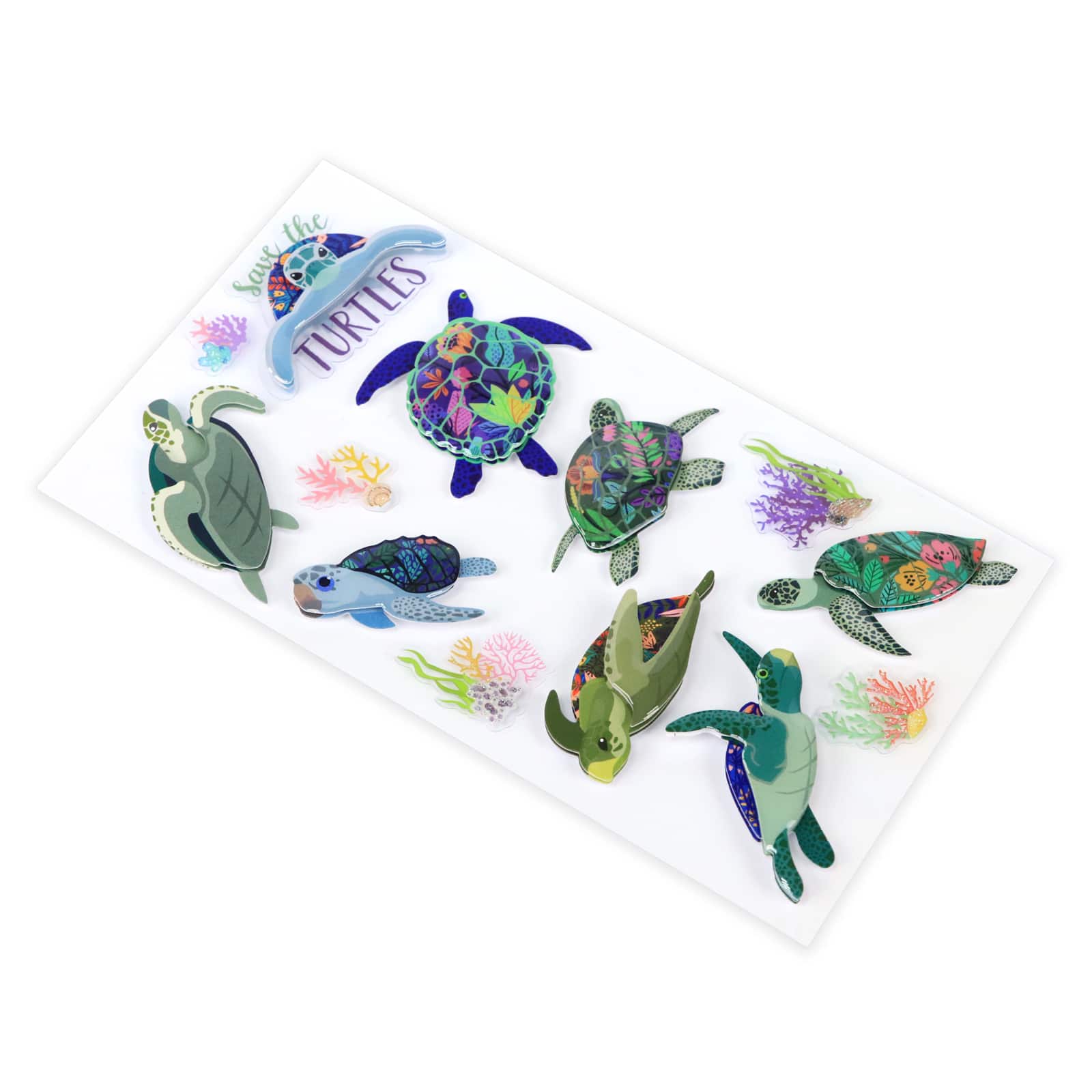 12 Pack: Save the Turtles Stickers by Recollections™