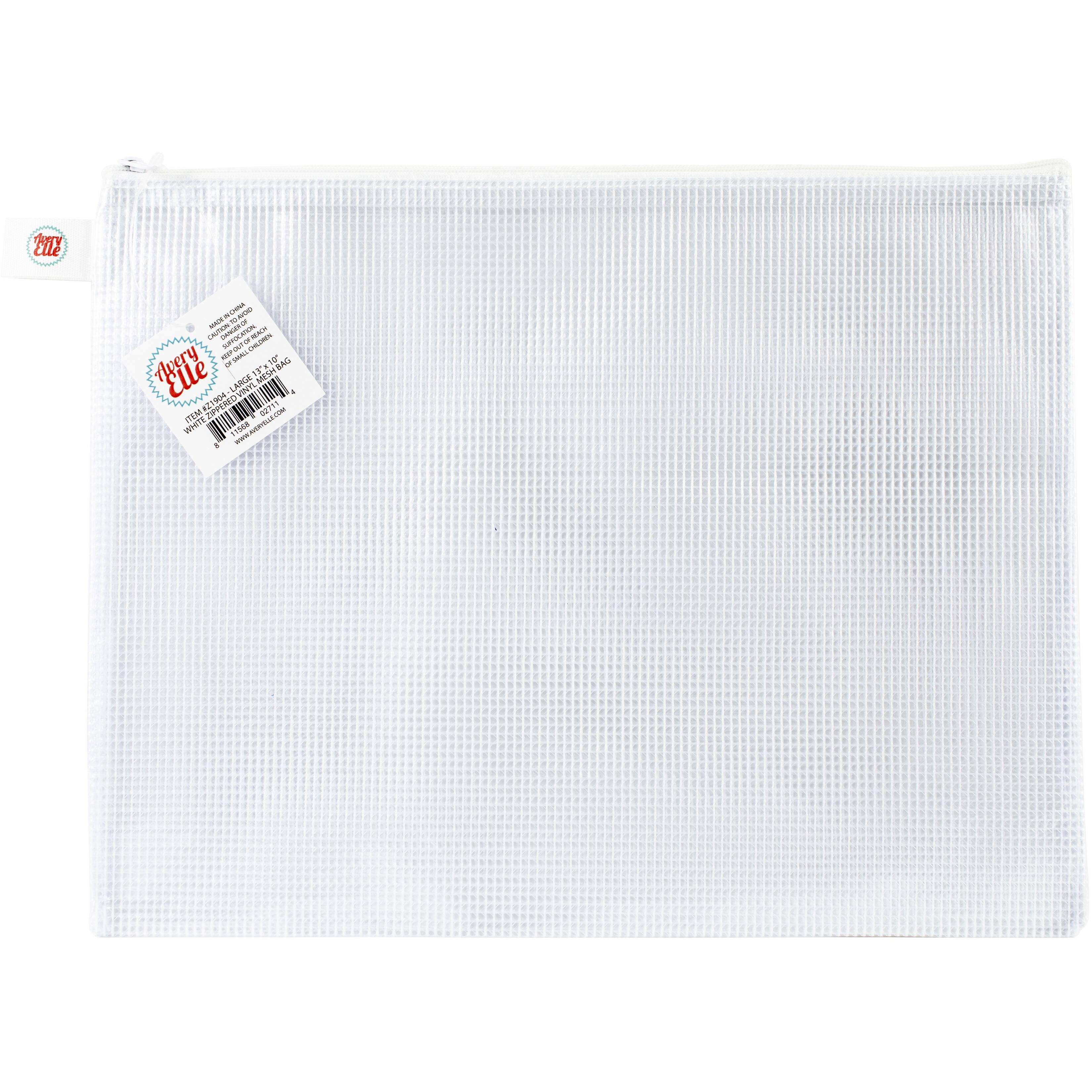 vinyl mesh zipper pouch