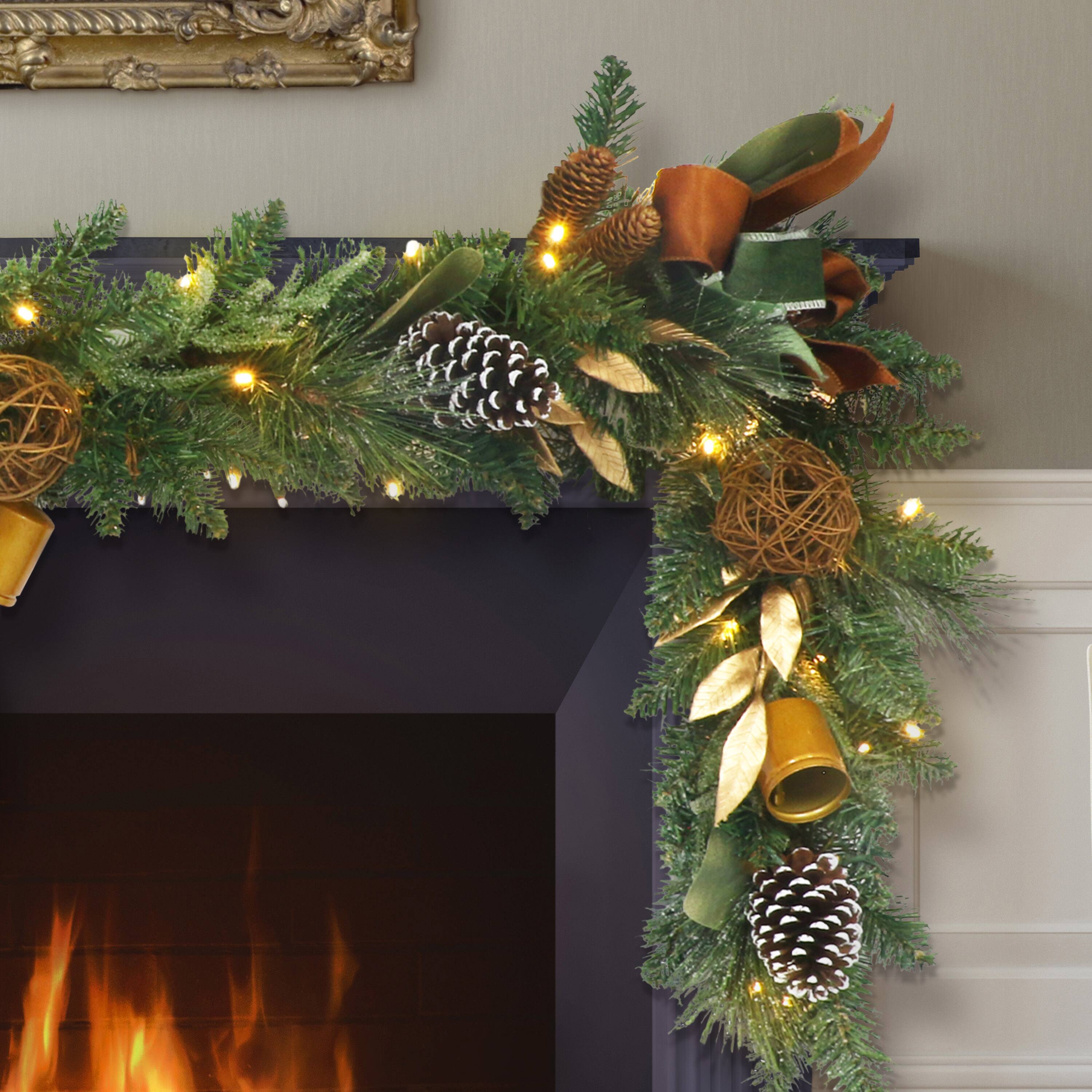 9ft. Pre-Lit Adorned Garland