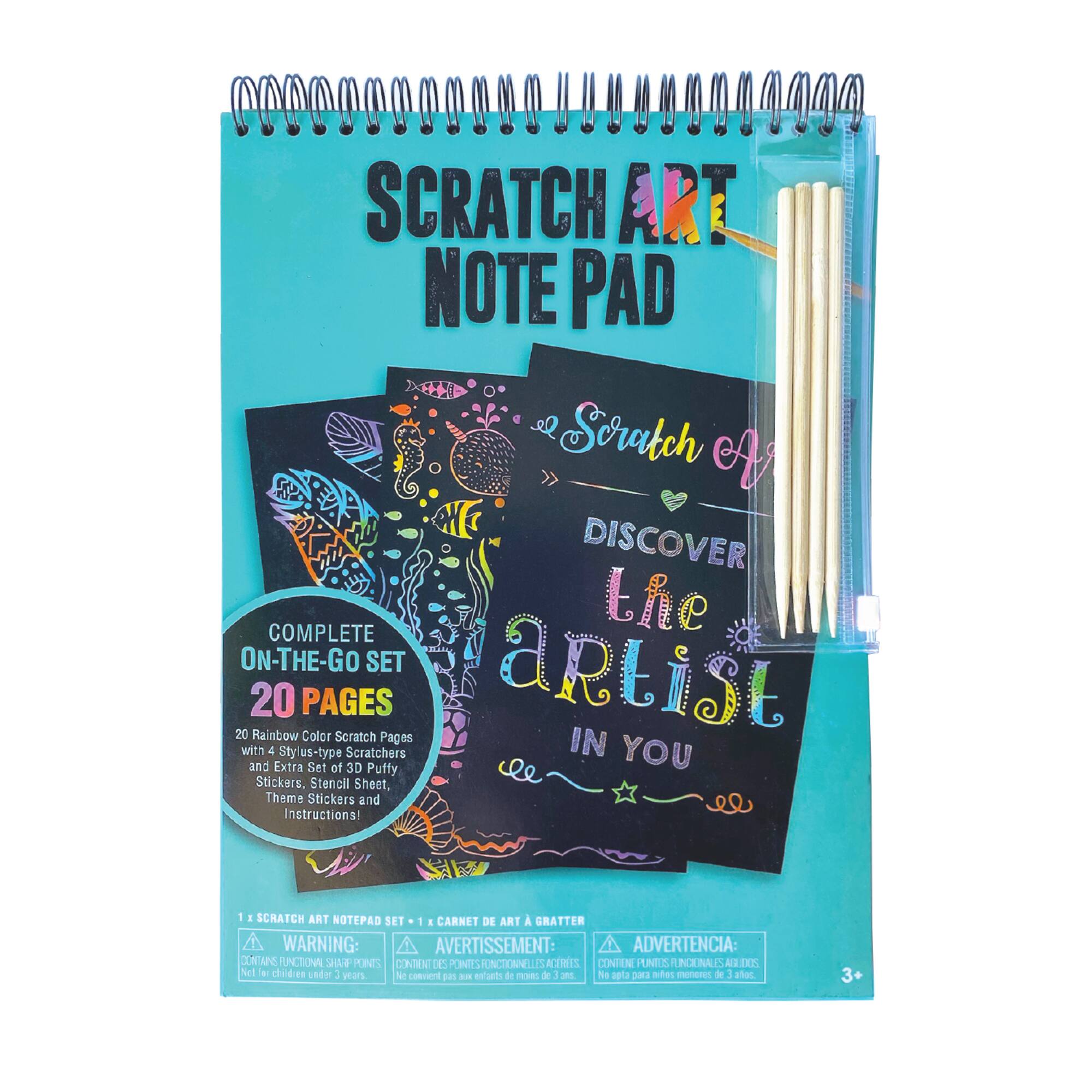 The Bubble Factory Spiral Bound Scratchpad Set