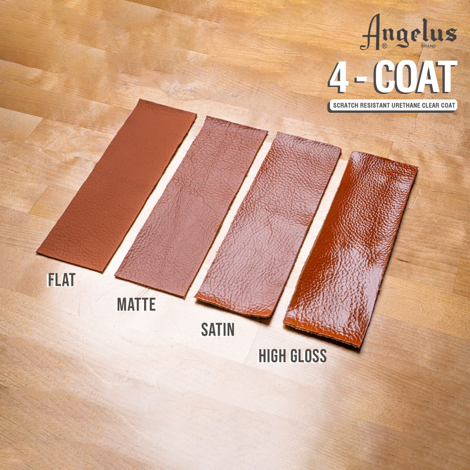 6 Pack: Angelus&#xAE; 4-Coat Flat Urethane Clear Coat, 4oz.