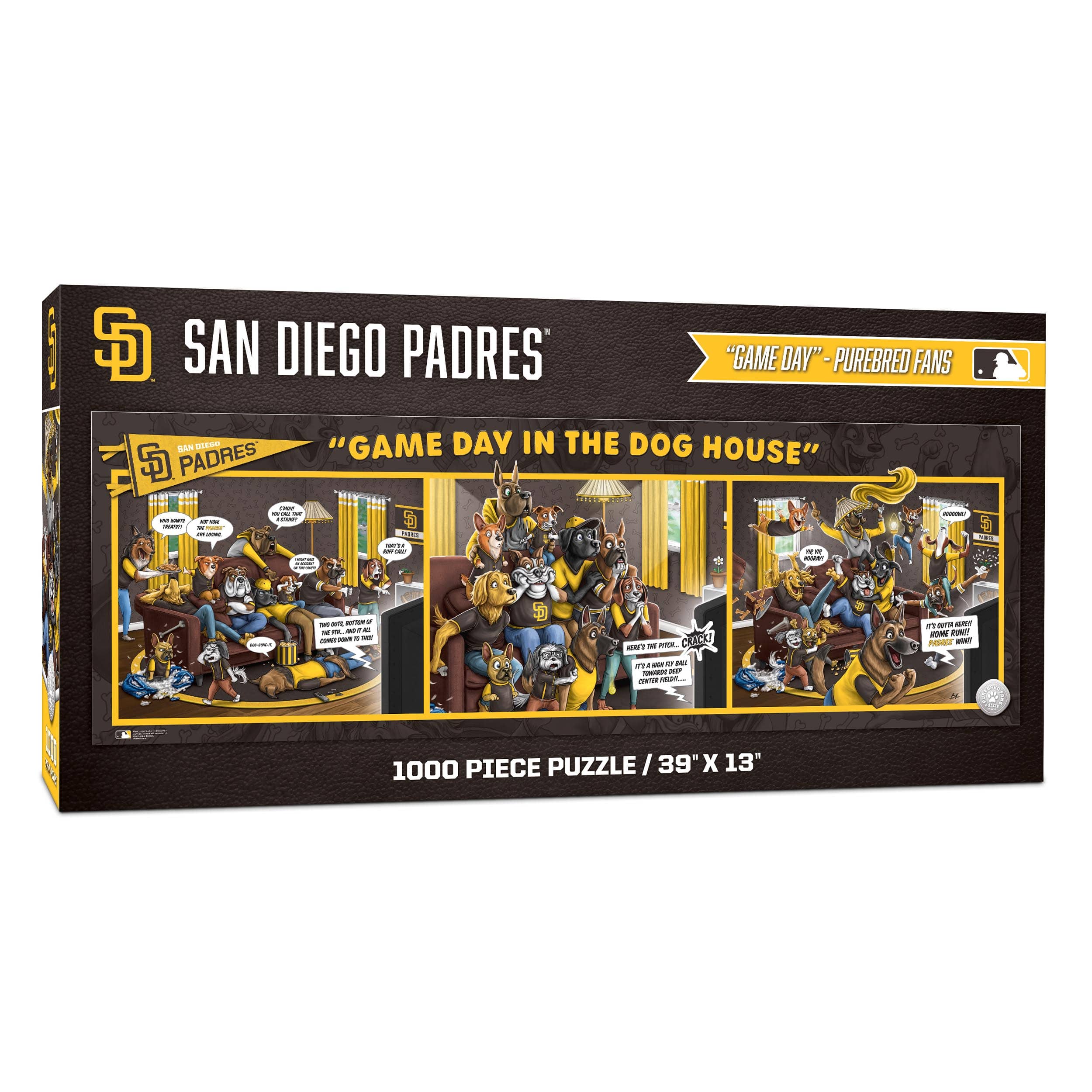 MLB Game Day in the Dog House 1,000 Piece Puzzle