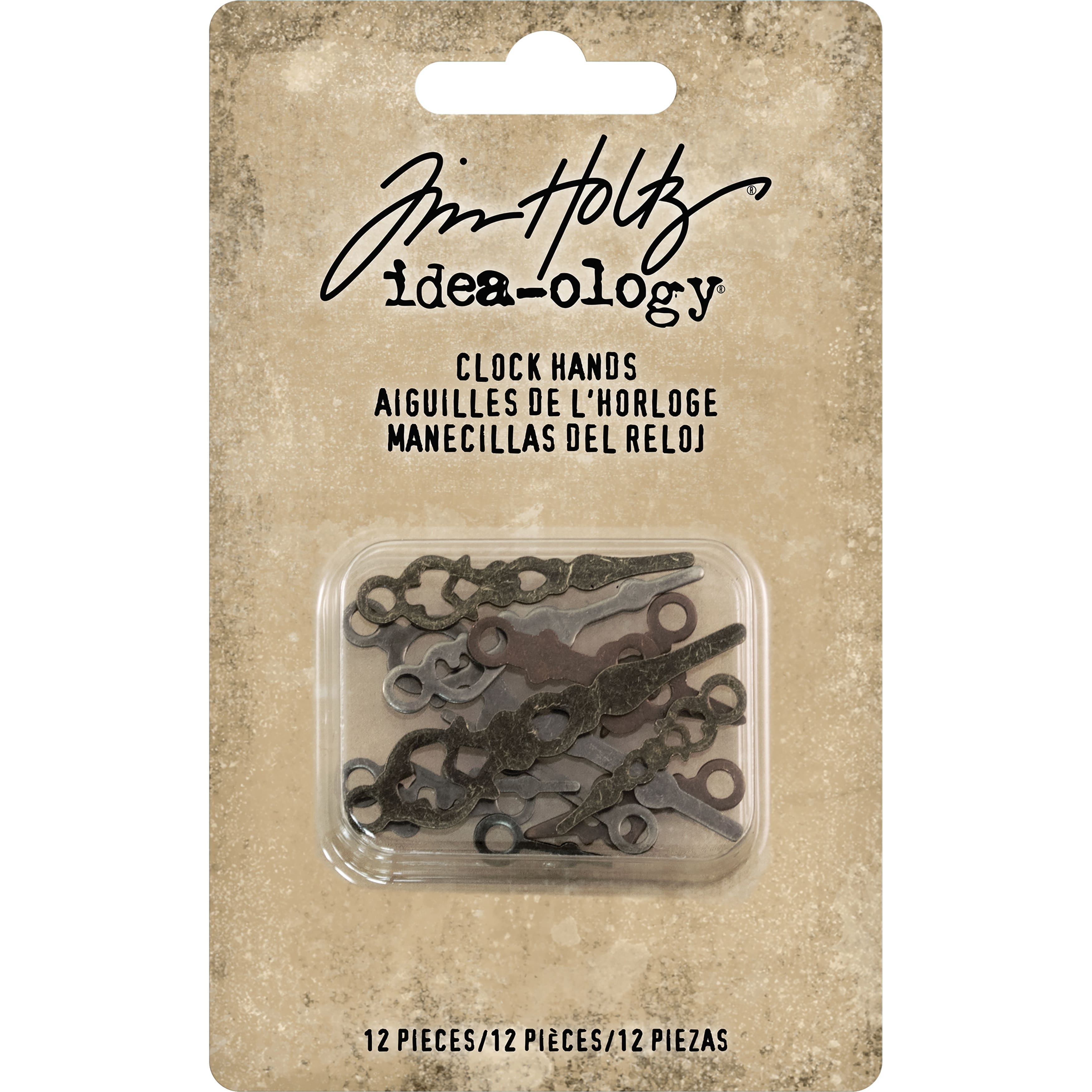 Idea-Ology Metal Clock Hands 12/Pkg-Assorted Sizes