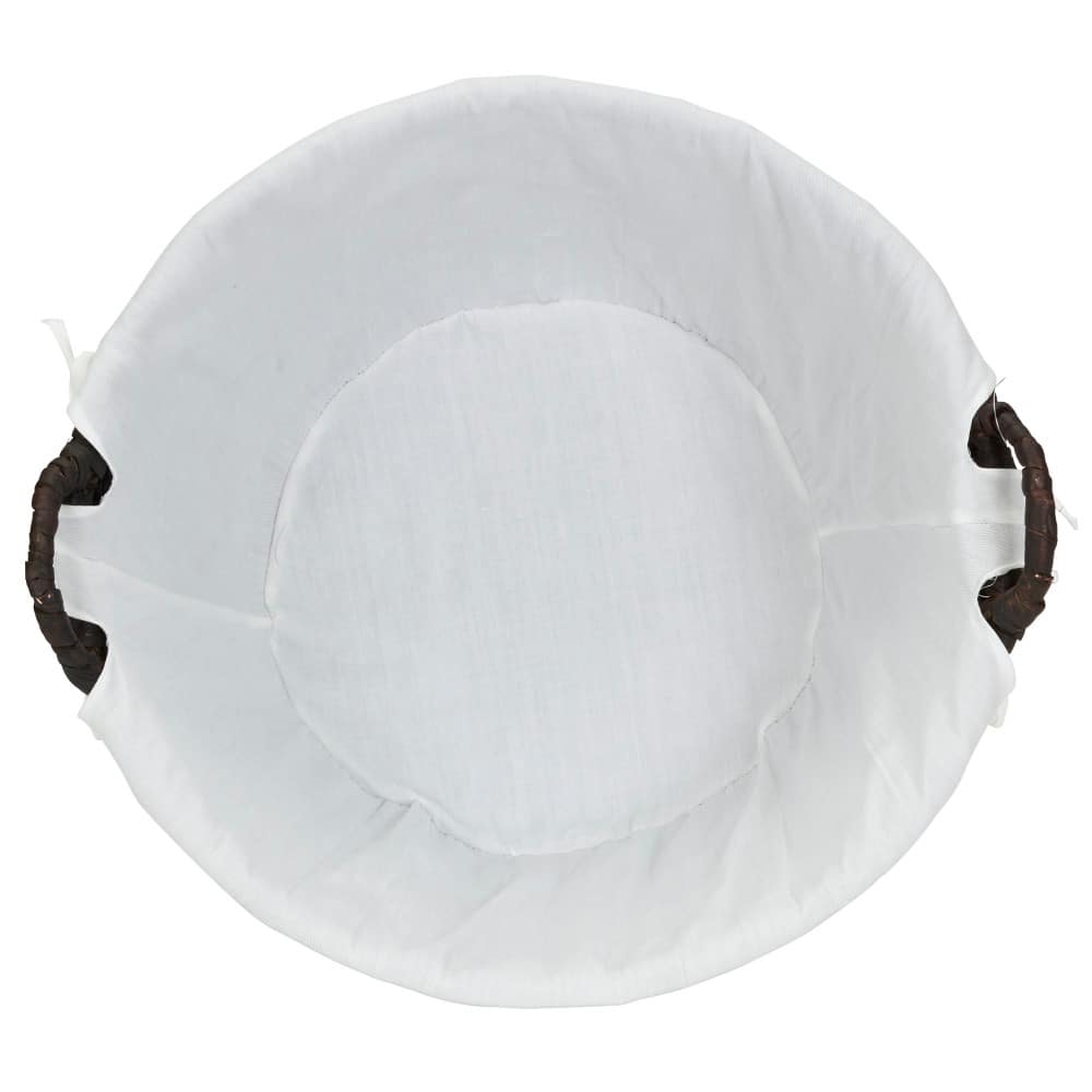 Household Essentials 12.5" Round Wicker Laundry Basket with Handles