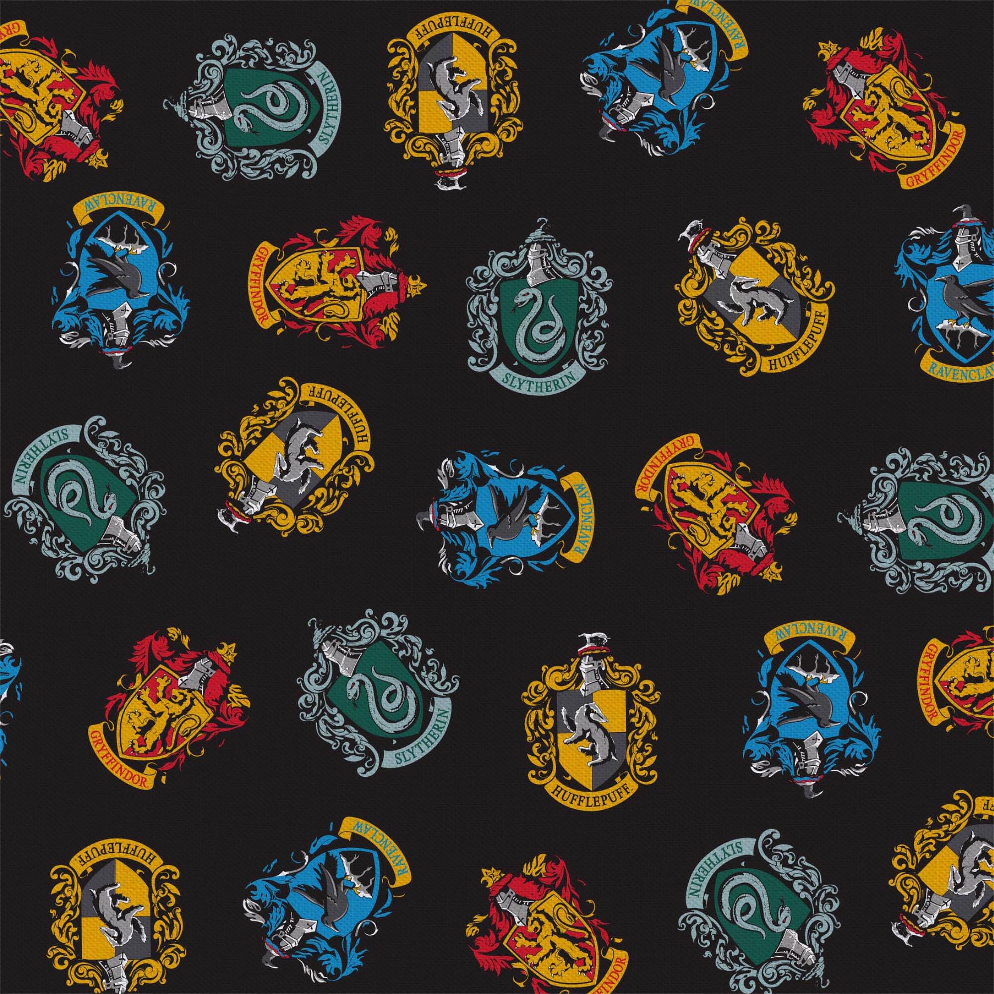 Camelot Fabrics Harry Potter School Crest Cotton Precut, 4ct.