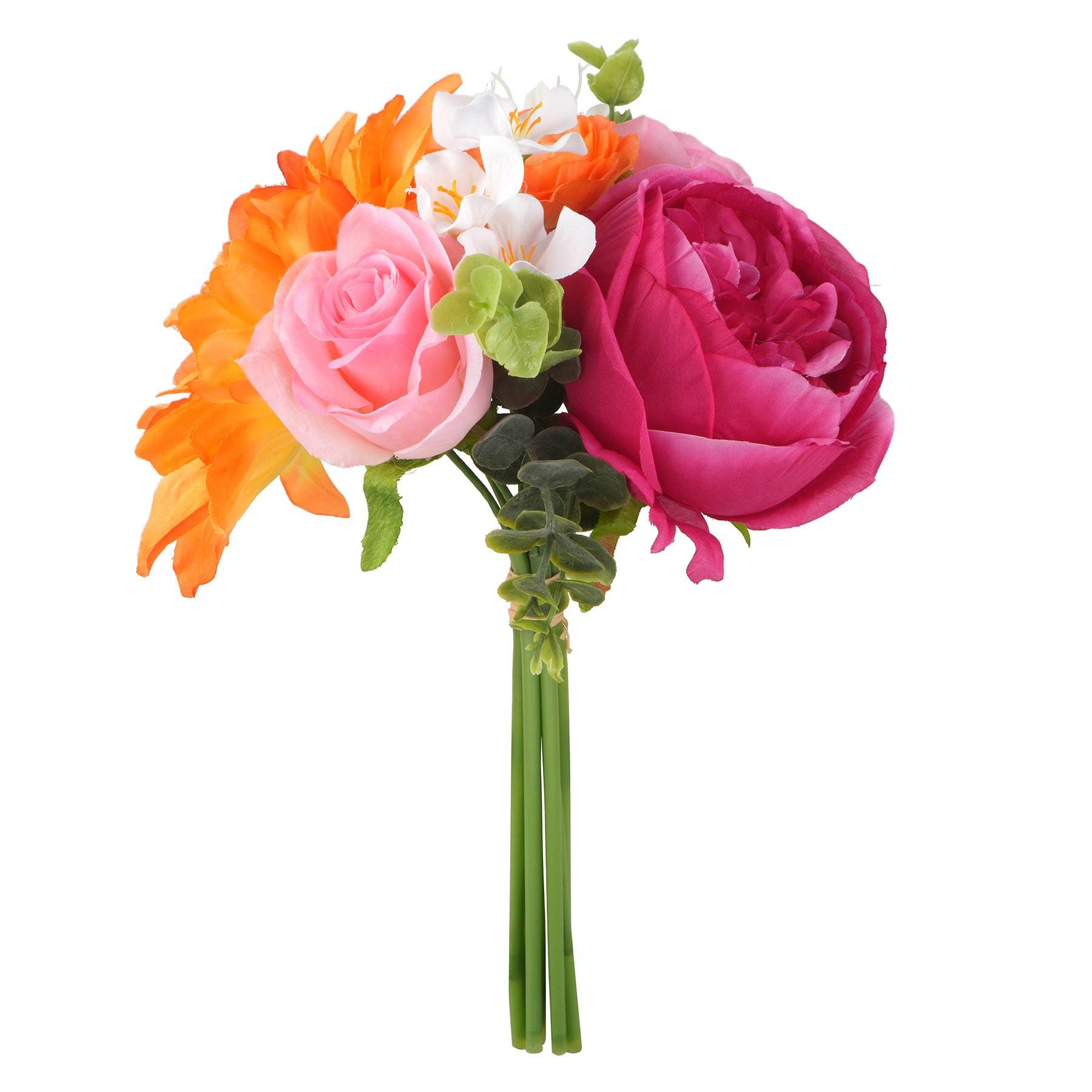 11&#x22; Orange &#x26; Pink Peony &#x26; Rose Bouquet by Ashland&#xAE;