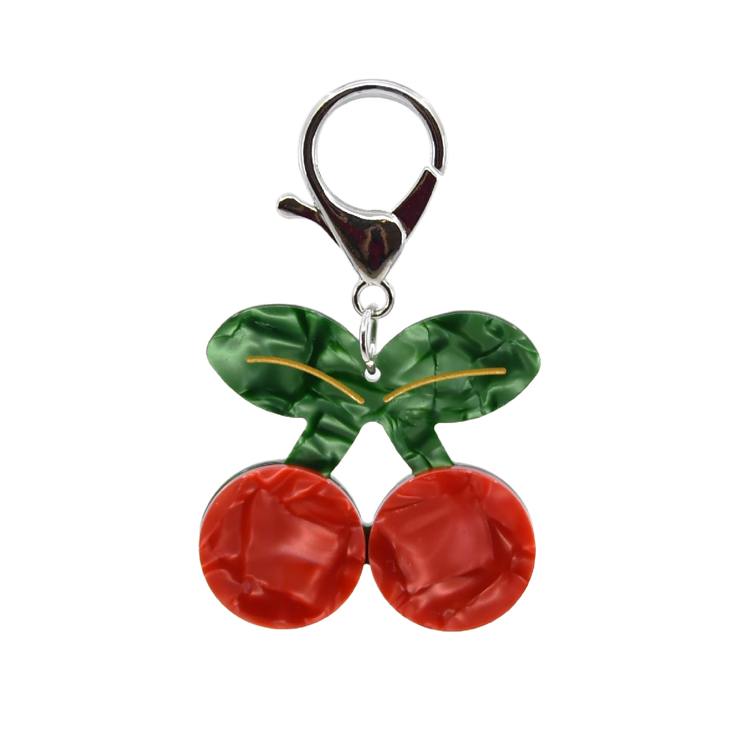 Blue Moon Studio™ Layered Cherry Bag Charm