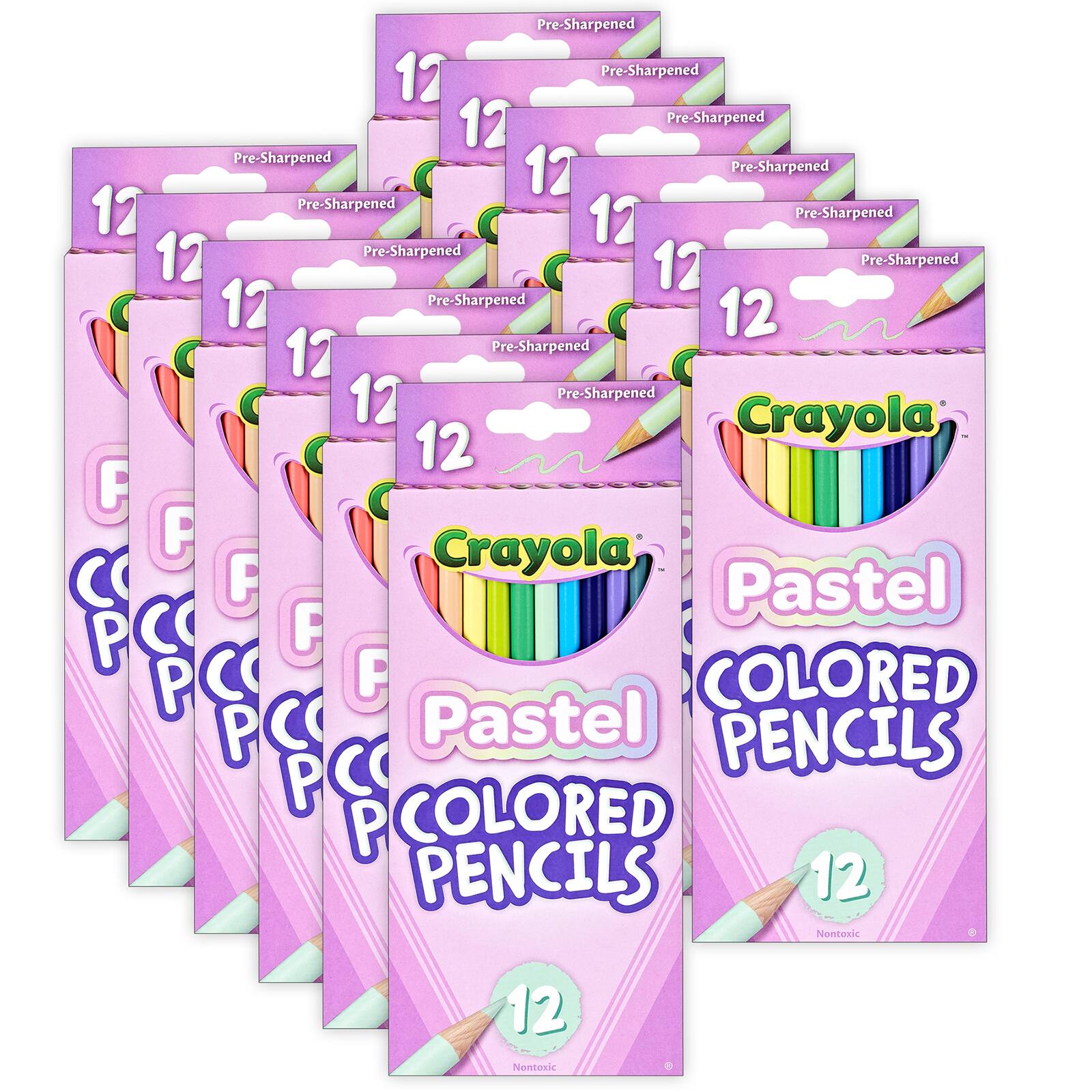 Crayola® Pastel Colored Pencils, 12 Packs of 12