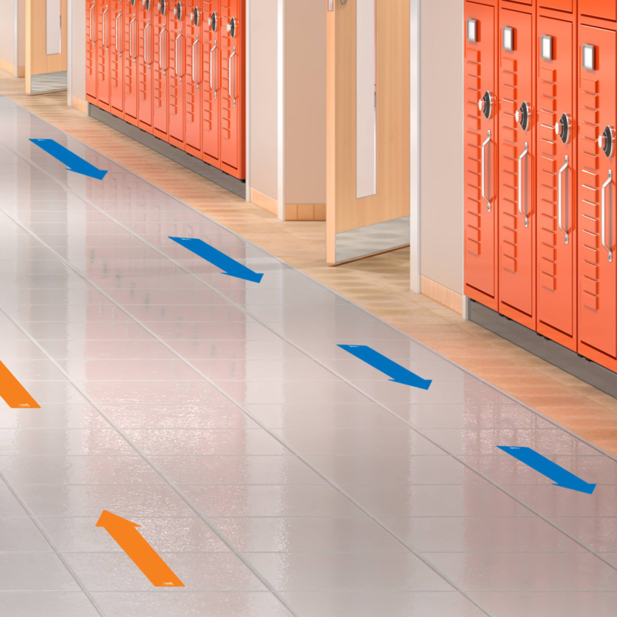 Hand2mind® Social Distance Arrows Floor Decals, 10ct.
