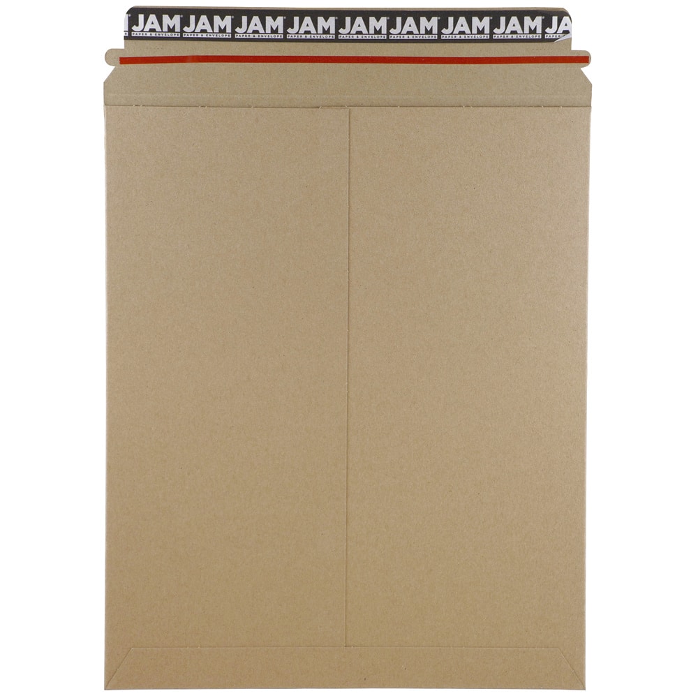 JAM Paper 11&#x22; x 13.5&#x22; Flat Photo Mailer Peel &#x26; Seal Closure Envelopes, 6ct.