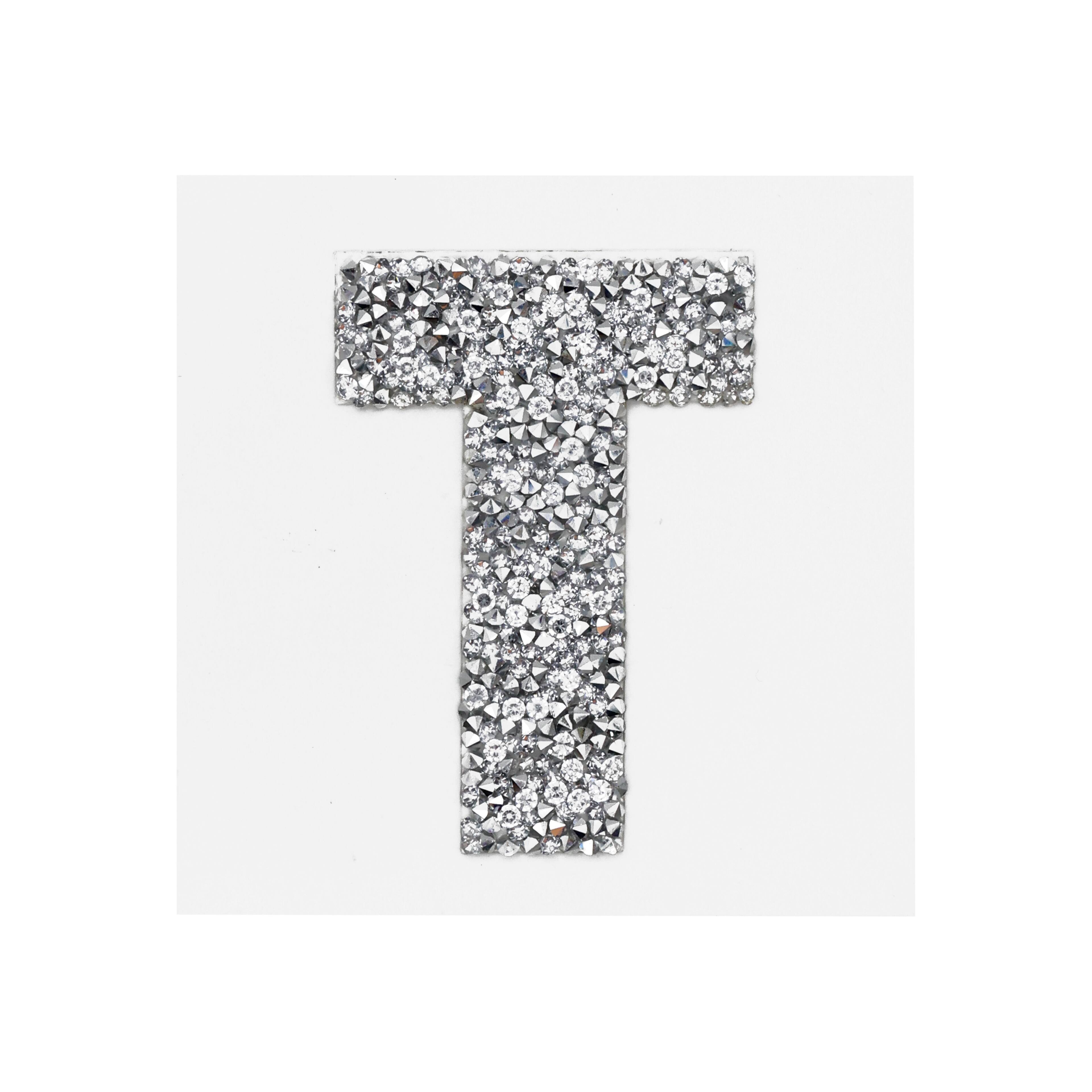 3&#x22; Crystal Letter Iron On Patch by Make Market&#xAE;