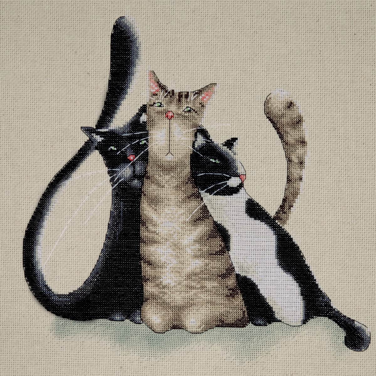 Design Works™ Kitty Trio Counted Cross Stitch Kit