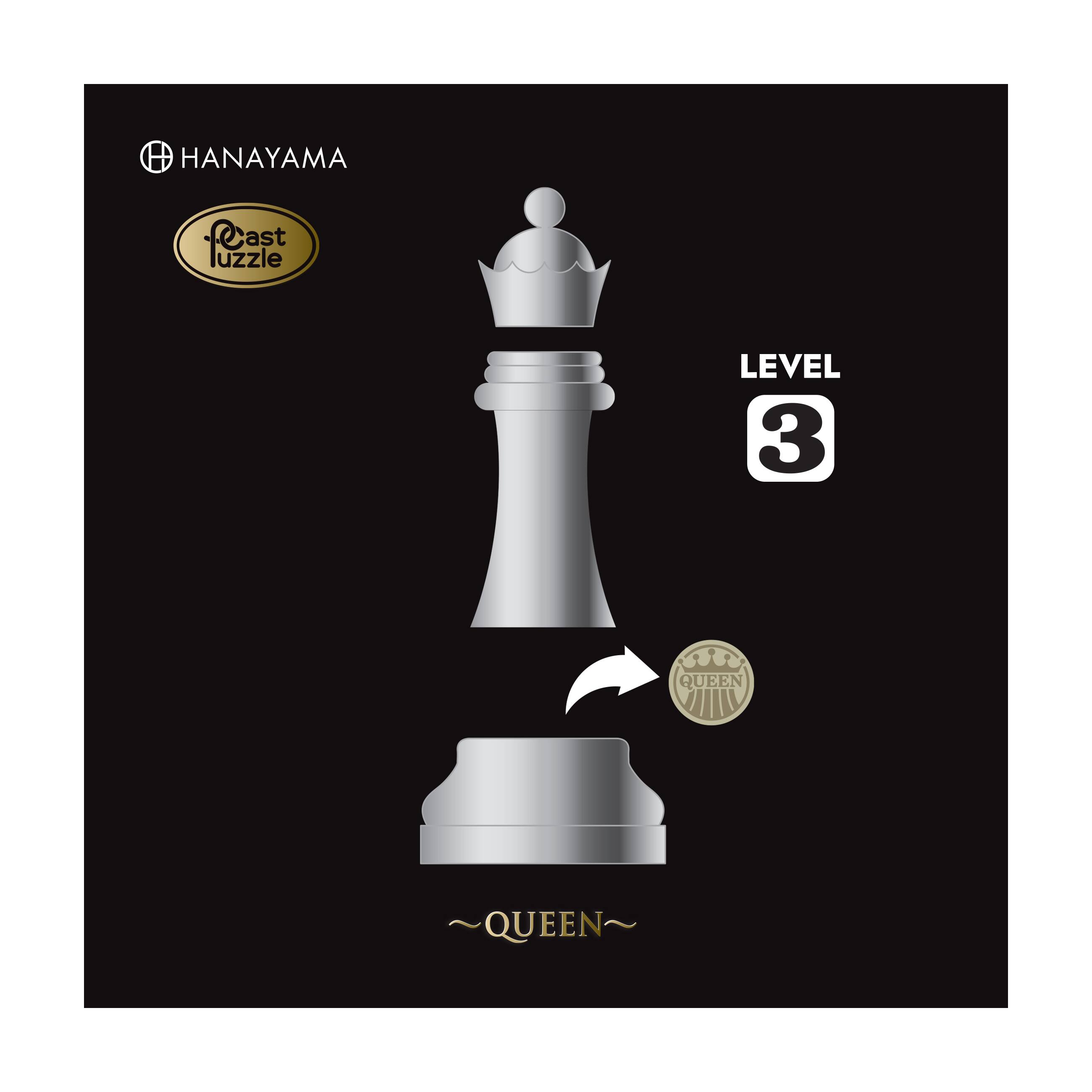 Hanayama Level 3 Cast Chess Puzzle - Queen | Michaels
