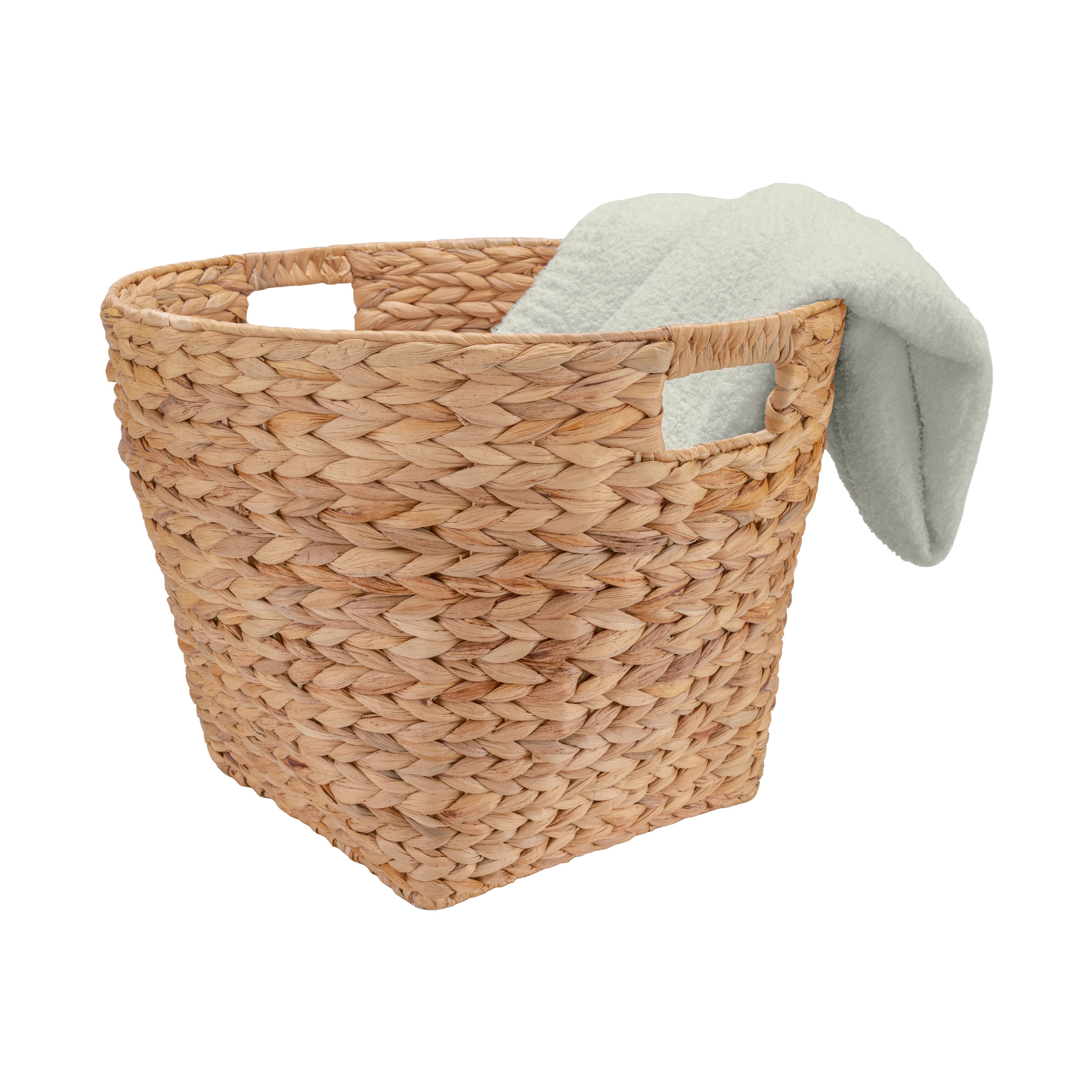 Seville Classics Water Hyacinth Round Basket