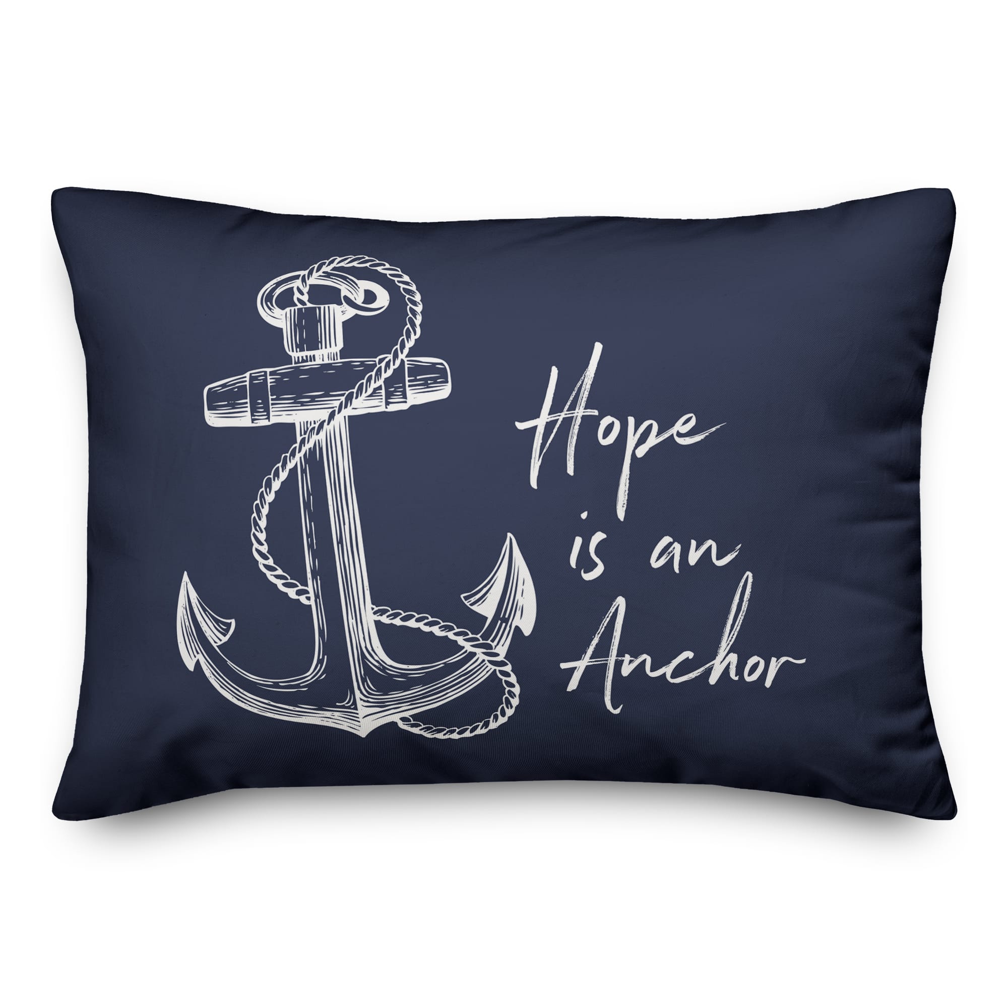 Hope Anchor 14&#x22; x 20&#x22; Indoor / Outdoor Pillow